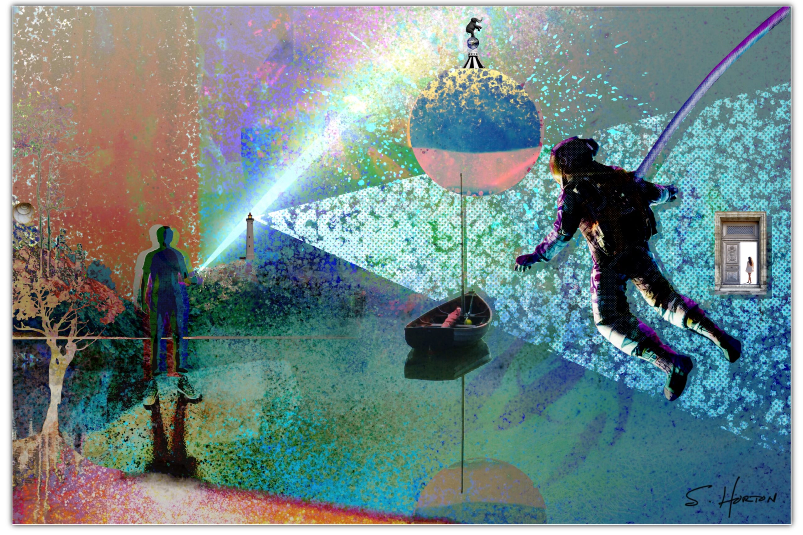 “Lighting the Way”, Digital Art, Giclée on Canvas with Signature, 24″x36″ or 40″x60″, Limited Edition of 50