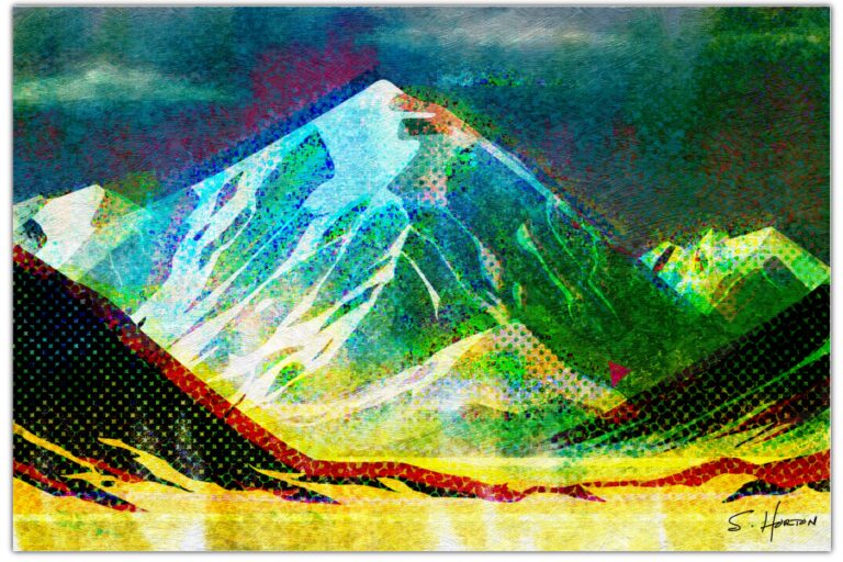 “A Mountain To Climb”, Digital Painting, Giclee on Canvas with Signature, 24″x36″ or 40″x60″, Limited Edition of 50