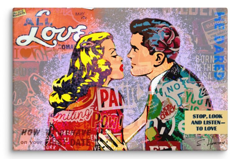 All Love", Neon Love Series, Digital Art, Giclée on Canvas with Signature, 24"x36" or 40"x60", Limited Edition of 50