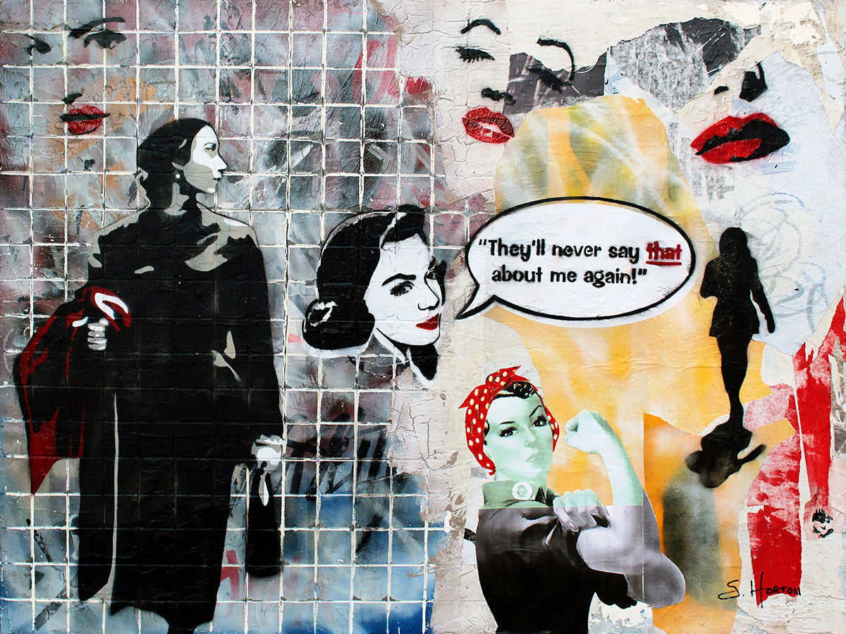 Color Me Red", 48"w x 36"h, Mixed Media on Board