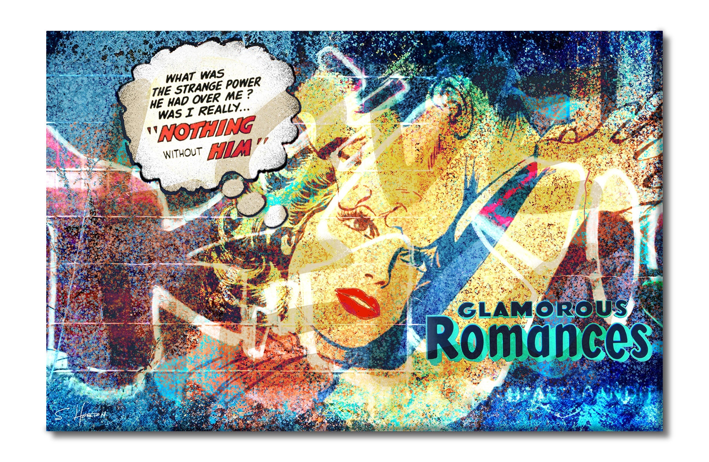 “Glamorous Romances”, Digital Art, Giclée on Canvas with Signature, 26″x40″, Limited Edition of 50