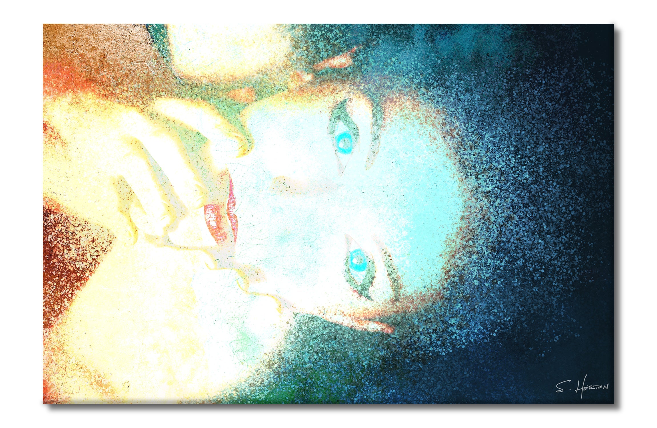 A Long Look", She Vibes, Digital Art, Giclée on Canvas with Signature, 24"x36" or 40"x60", Limited Edition of 50