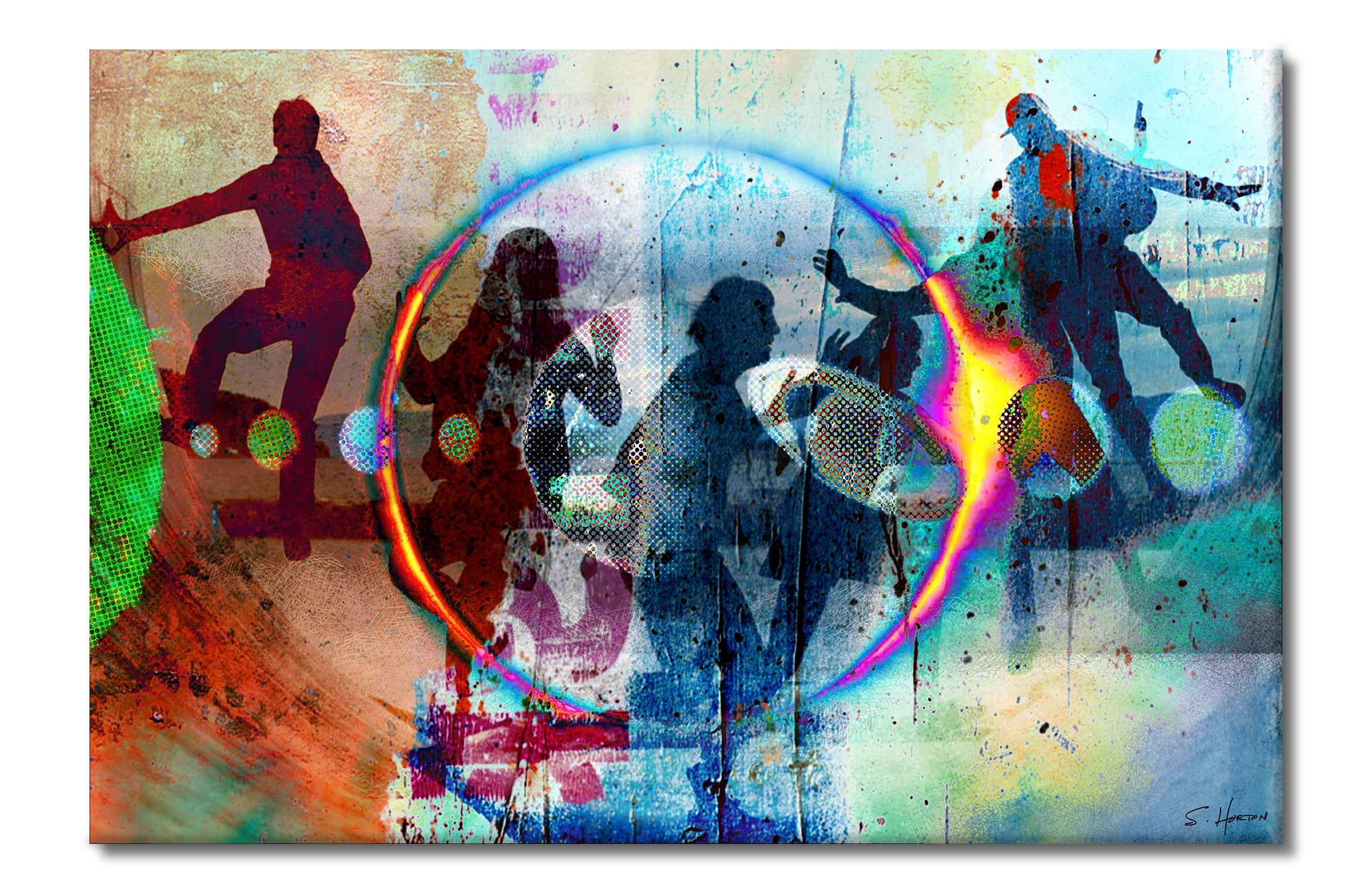 Dancing With The Stars", Digital Art, Giclée on Canvas with Signature, 24"x36" or "40"x60", Limited Edition of 50