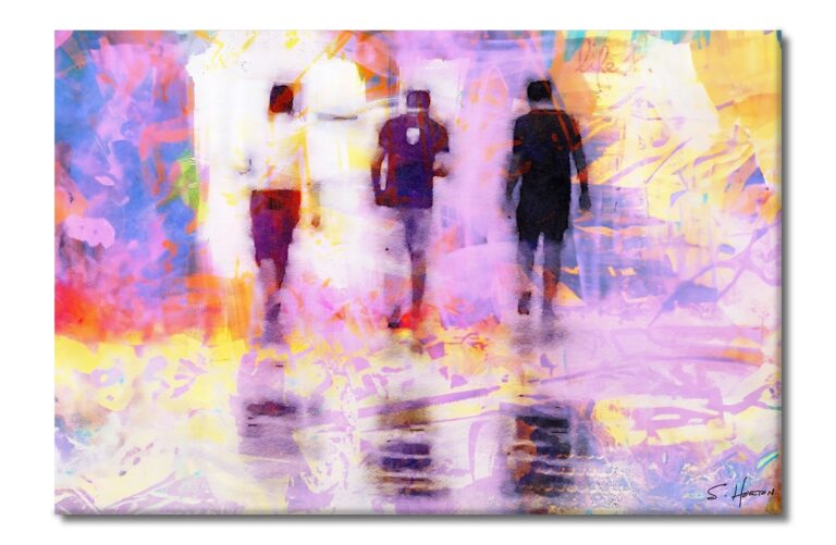 A Walk to the Beach", Digital Art, Giclée on Canvas with Signature, 24"x36" or 40"x60", Limited Edition of 50