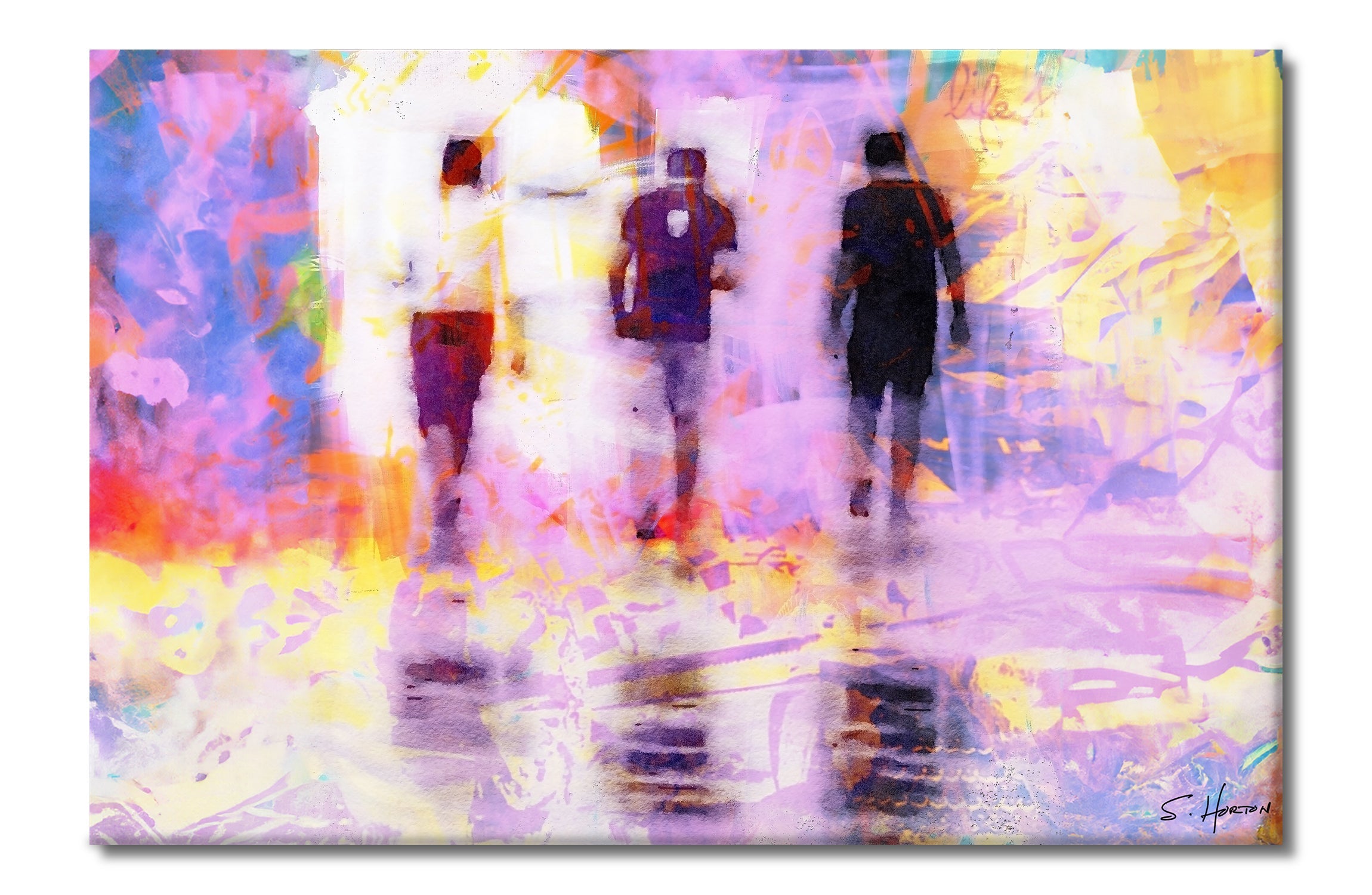 A Walk to the Beach", Digital Art, Giclée on Canvas with Signature, 24"x36" or 40"x60", Limited Edition of 50