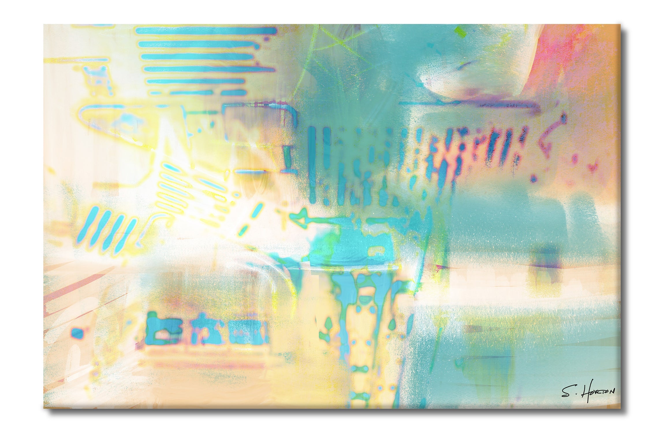 City Centric" 003, Abstract, Digital Art, Giclée on Canvas with Signature, 24"x36" or 40"x60", Limited Edition of 50