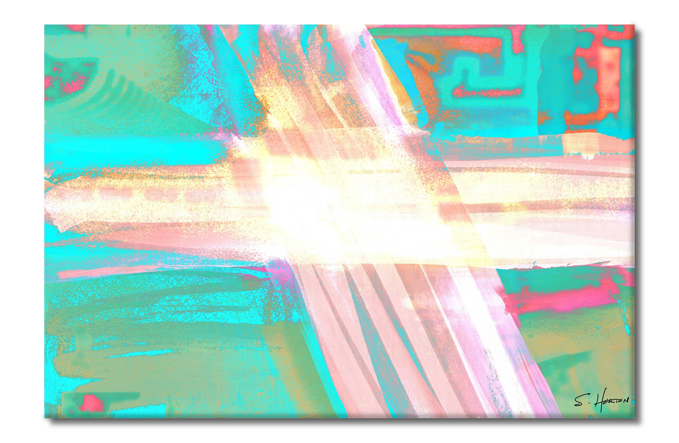 City Centric" 009, Abstract, Digital Art, Giclée on Canvas with Signature, 24"x36" or 40"x60", Limited Edition of 50