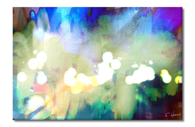 Spring Fields, Abstracts, Digital Art, Giclee on Canvas with Signature, 24"x36" or 40"x60", Limited Edition of 50