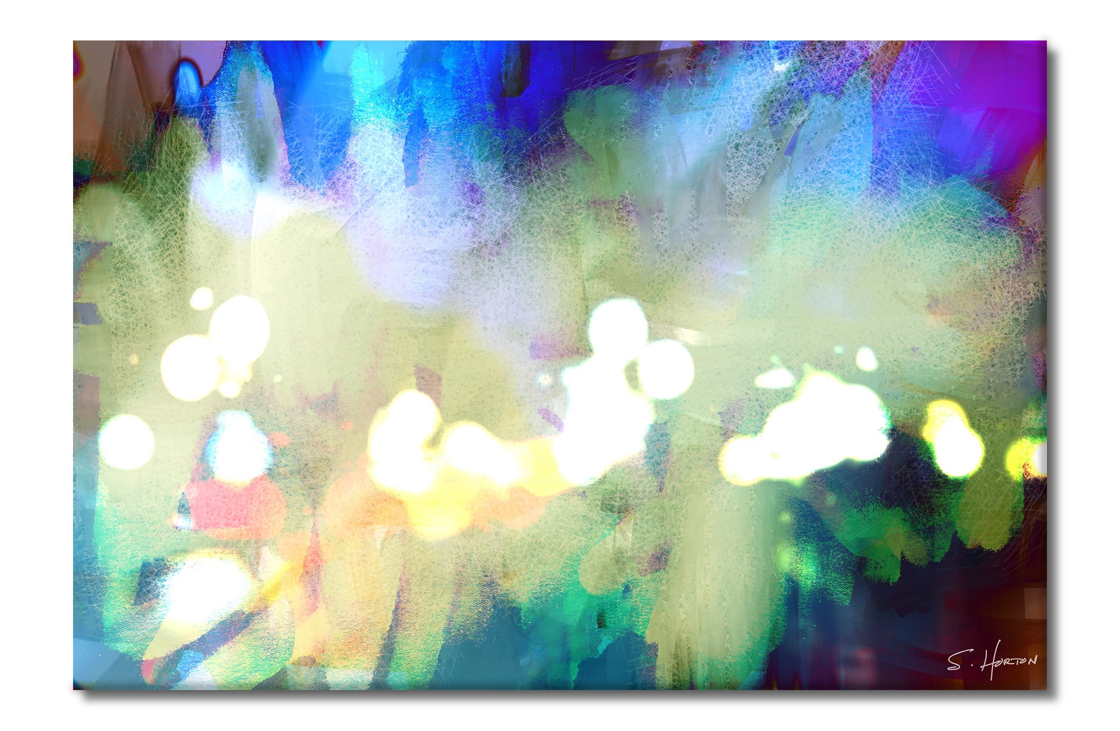 Spring Fields, Abstracts, Digital Art, Giclee on Canvas with Signature, 24"x36" or 40"x60", Limited Edition of 50