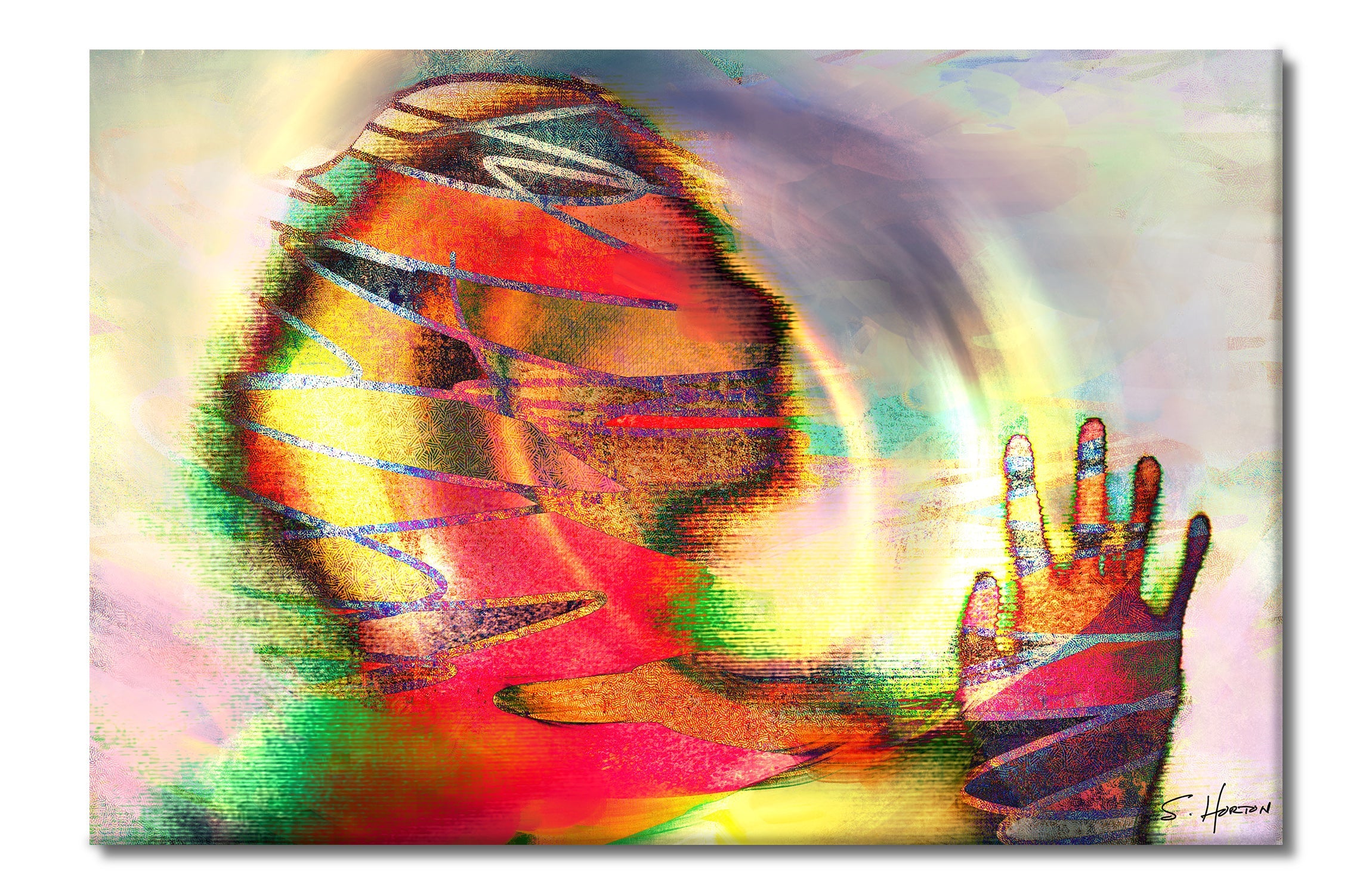 Between Two Worlds", Dreamcatchers, Surreal, Digital Art, Giclee on Canvas with Signature, 24"x36" or 40"x60", Limited Edition of 50