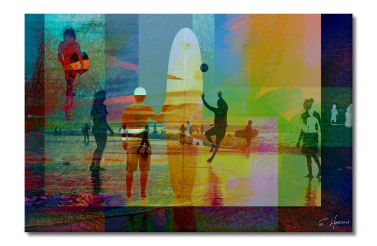 Beach Day, Beach Life", Digital Art, Giclée on Canvas with Signature, 24"x36" or 40"x60", Limited Edition of 50