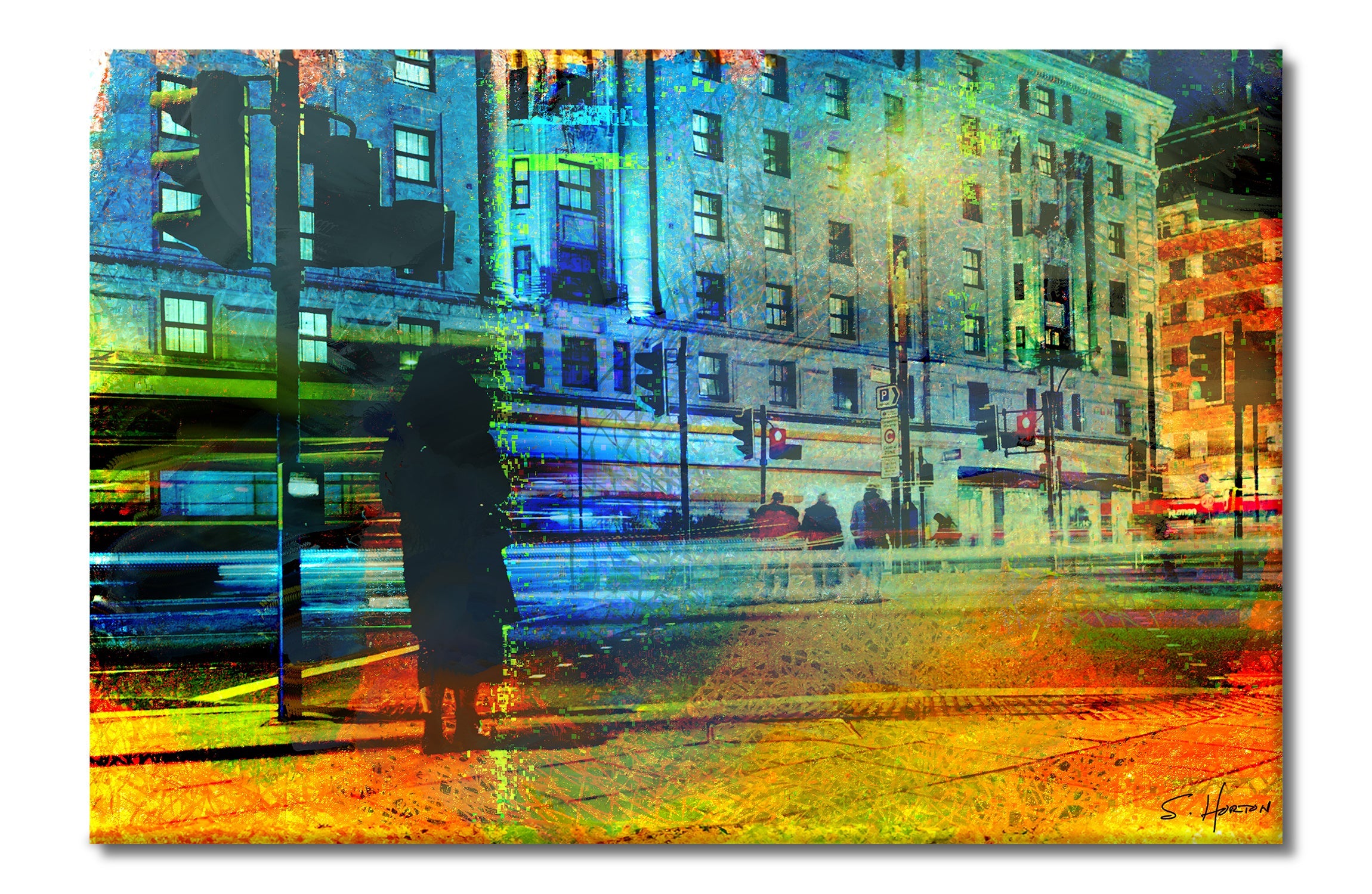 City Lights", Digital Art, Giclée on Canvas with Signature, 24"x36" or 40"x60", Limited Edition of 50