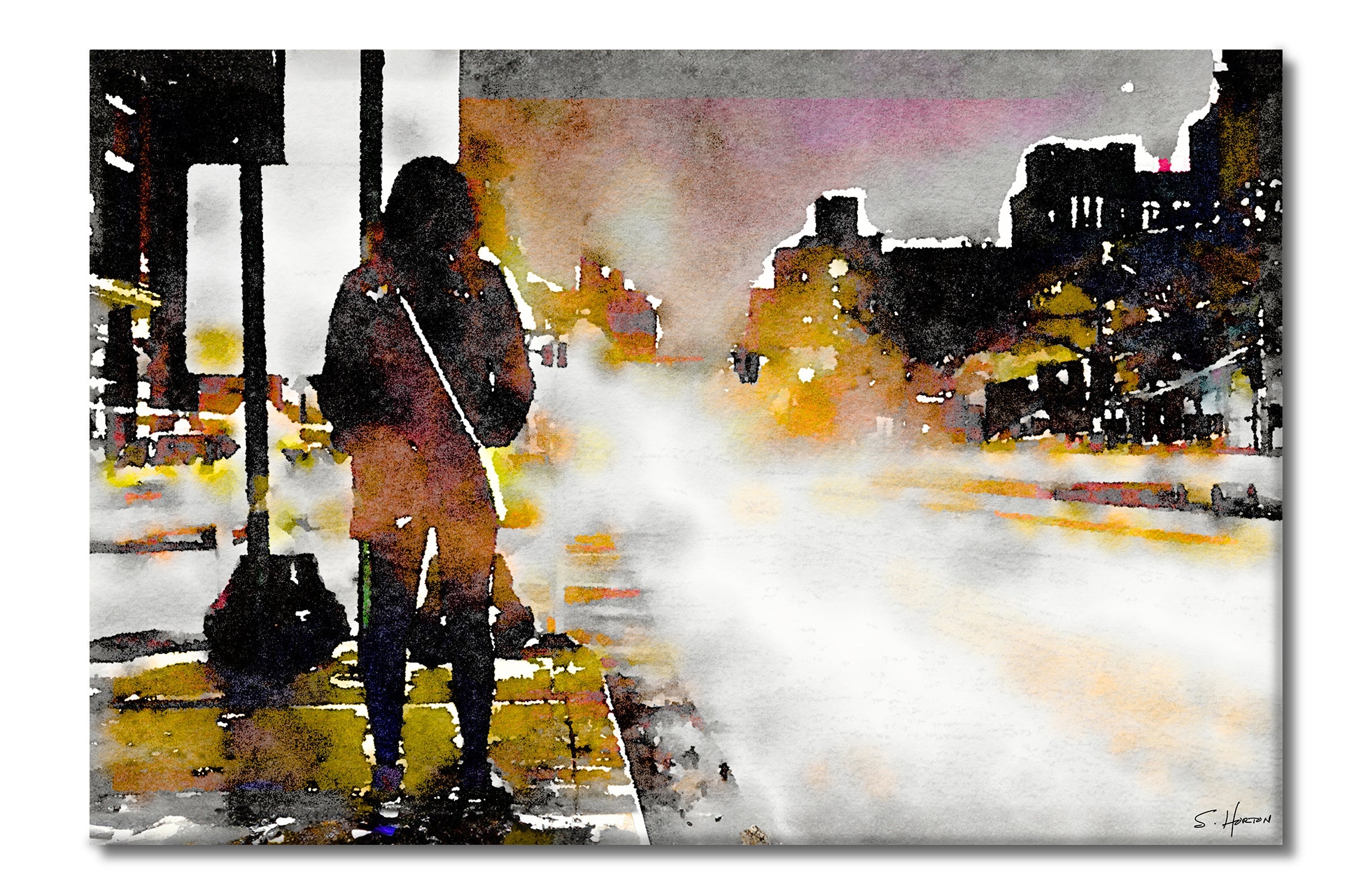 No More Lonely Nights", Digital Art, Giclée on Canvas with Signature, 24"x36" or 40"x60", Limited Edition of 50