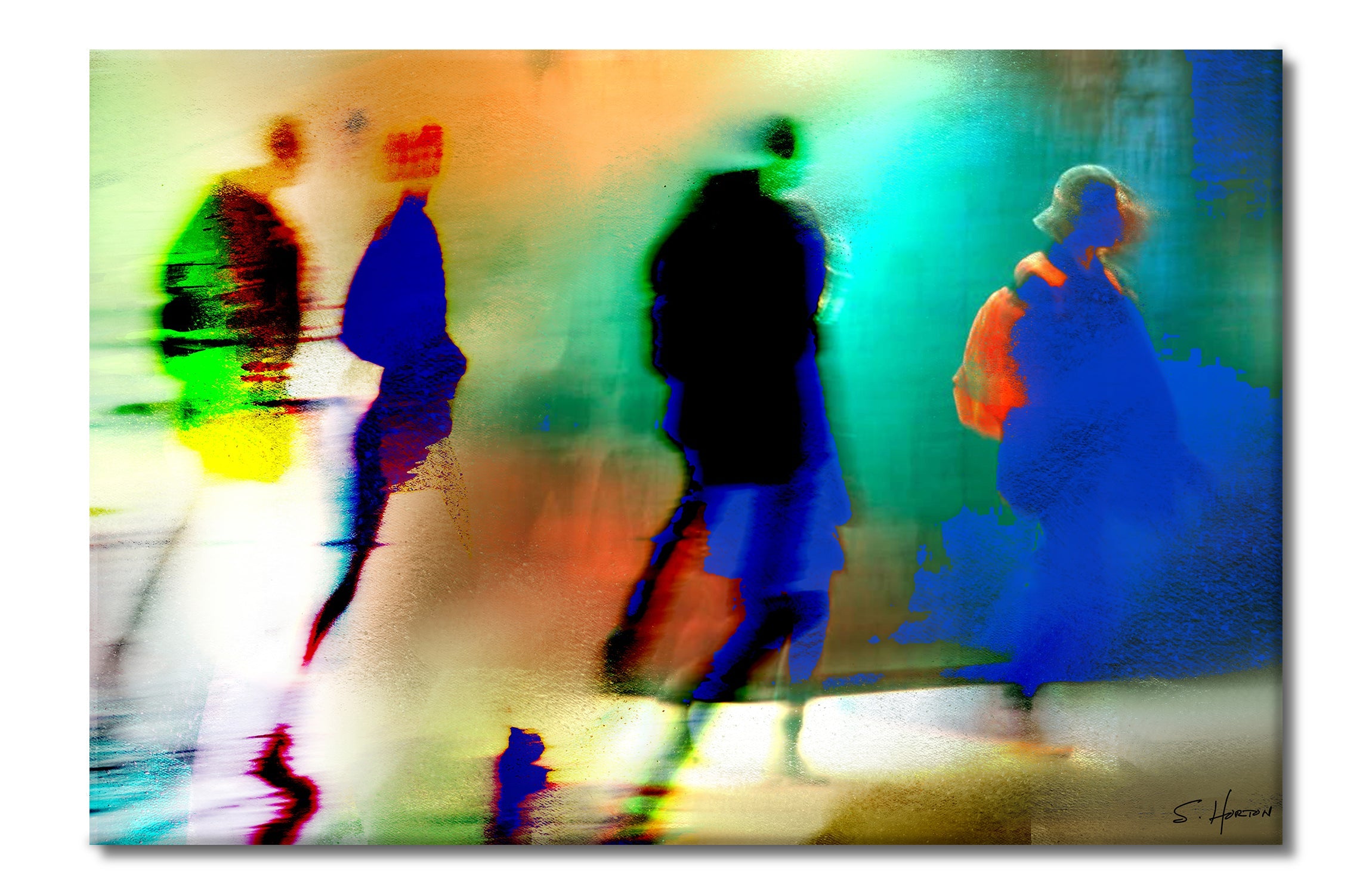 Social Symphony 005", Digital Art, Giclee on Canvas with Signature, 24"x36" or 40"x60", Limited Edition of 50