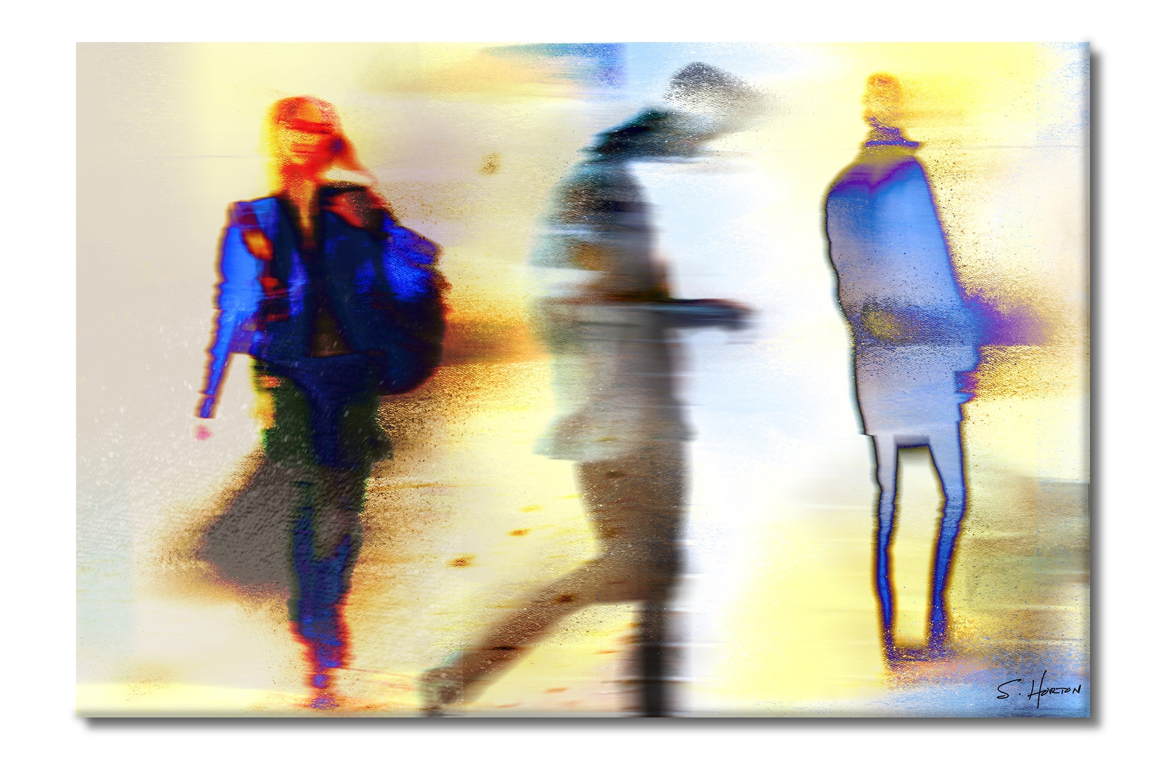 Social Symphony 001", Digital Art, Giclee on Canvas with Signature, 24"x36" or 40"x60", Limited Edition of 50