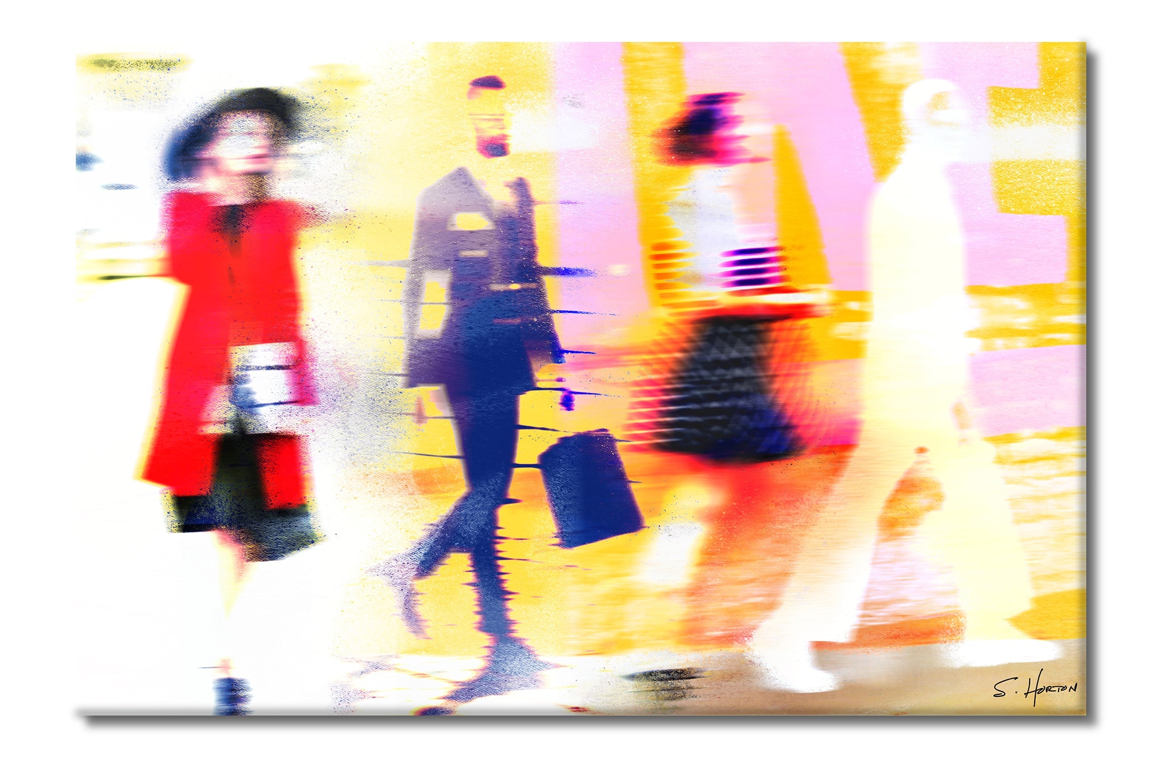 Social Symphony 010", Digital Art, Giclée on Canvas with Signature, 24"x36" or 40"x60", Limited Edition of 50