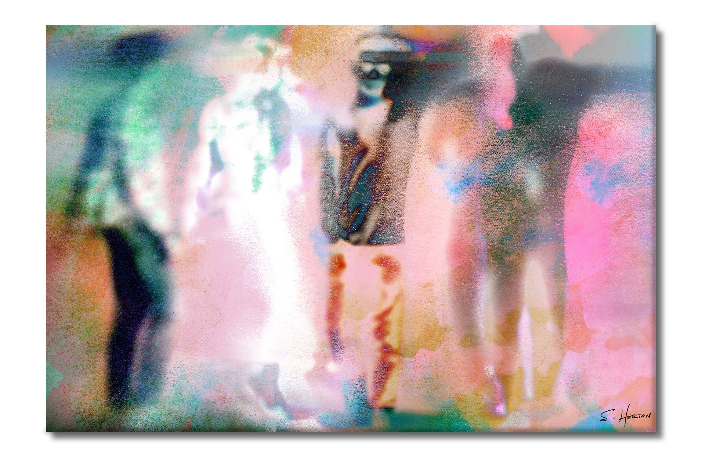 Social Symphony 007", Digital Art, Giclee on Canvas with Signature, 24"x36" or 40"x60", Limited Edition of 50