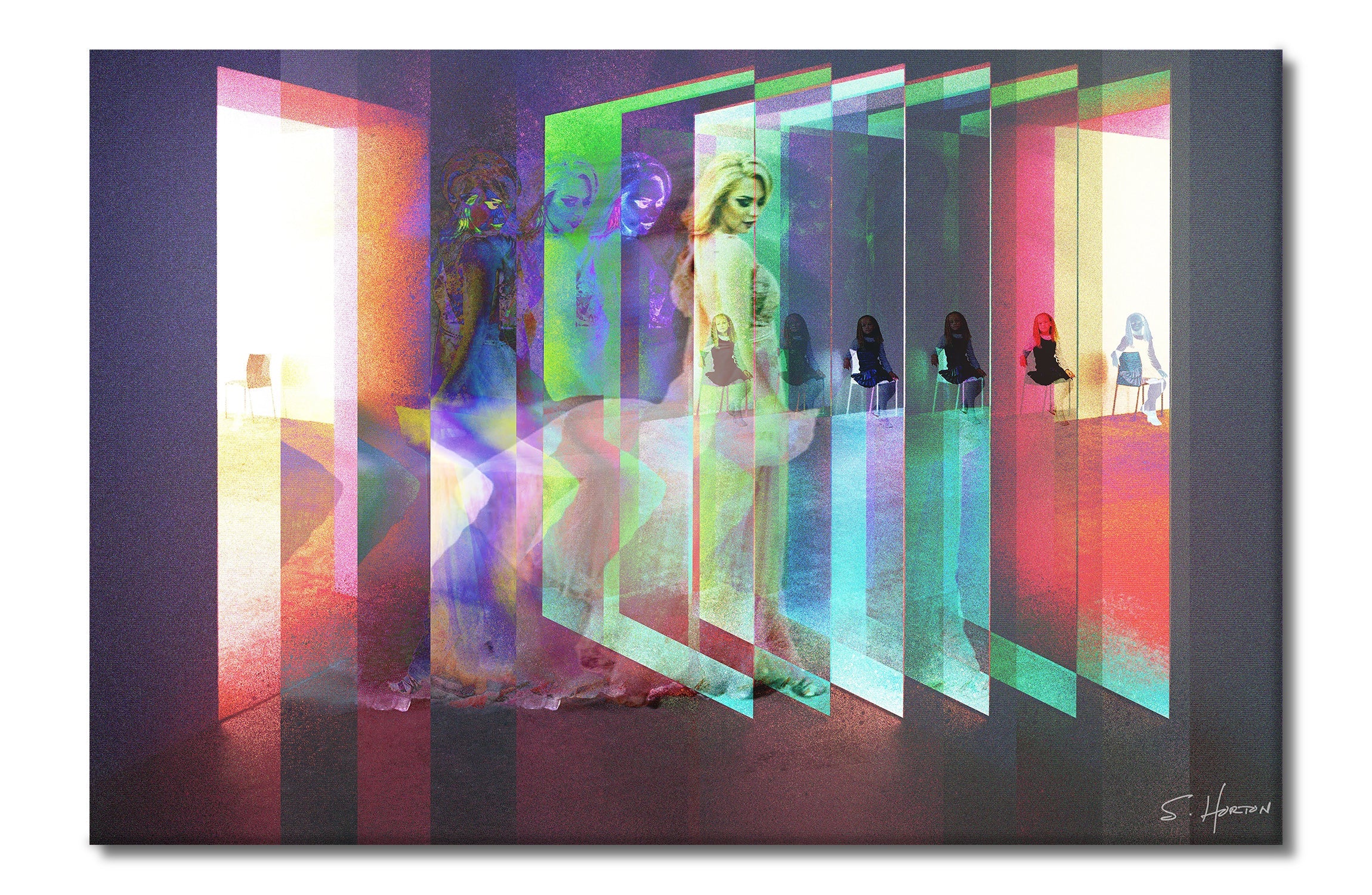 Through The Looking Glass", Dreamcatchers, Surreal, Digital Art, Giclee on Canvas with Signature, 24"x36" or 40"x60", Limited Edition of 50