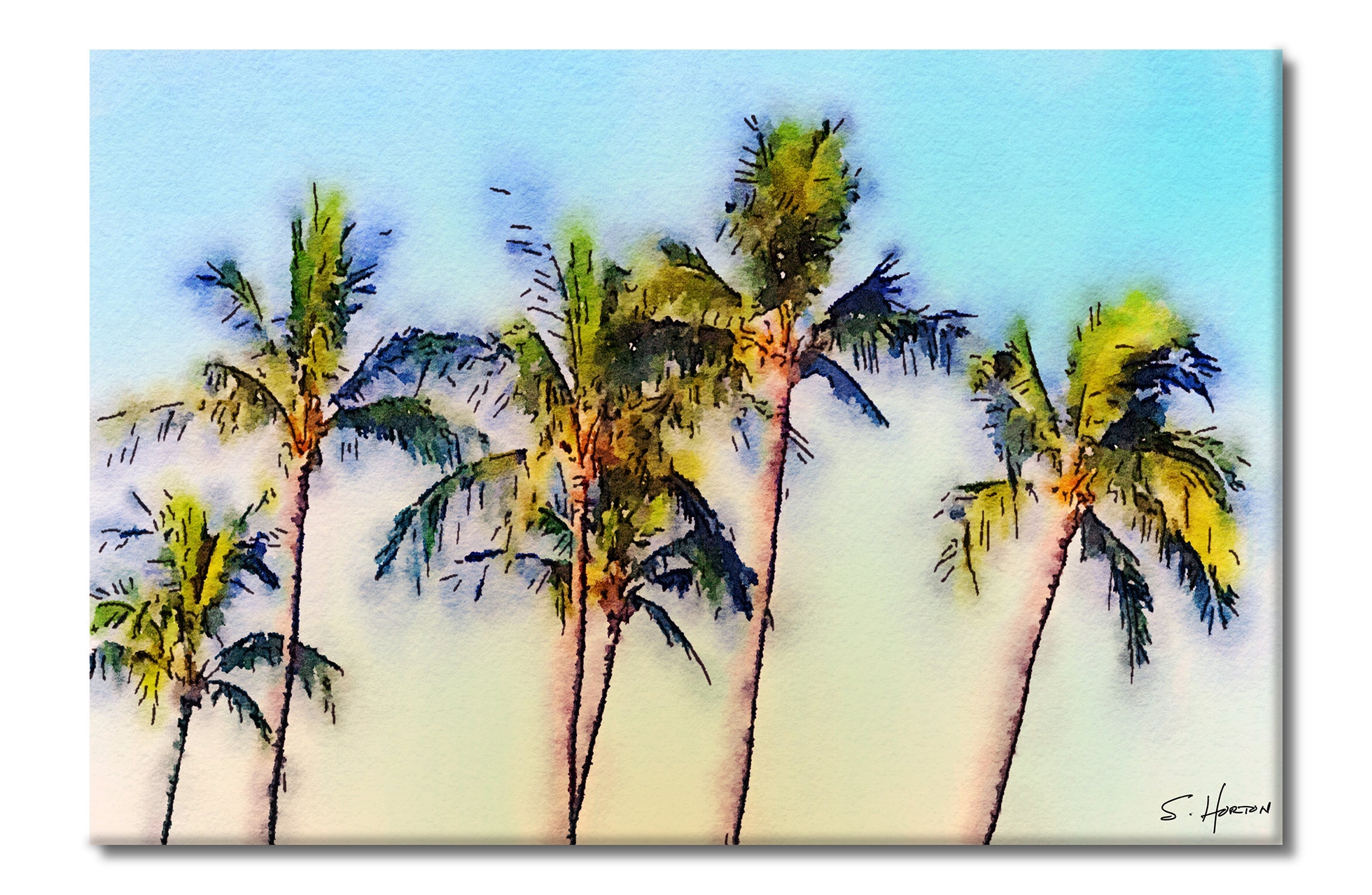 A Gentle Breeze At Golden Hour", Digital Art, Giclee on Canvas with Signature, 24"x36" or 40"x60", Limited Edition of 50