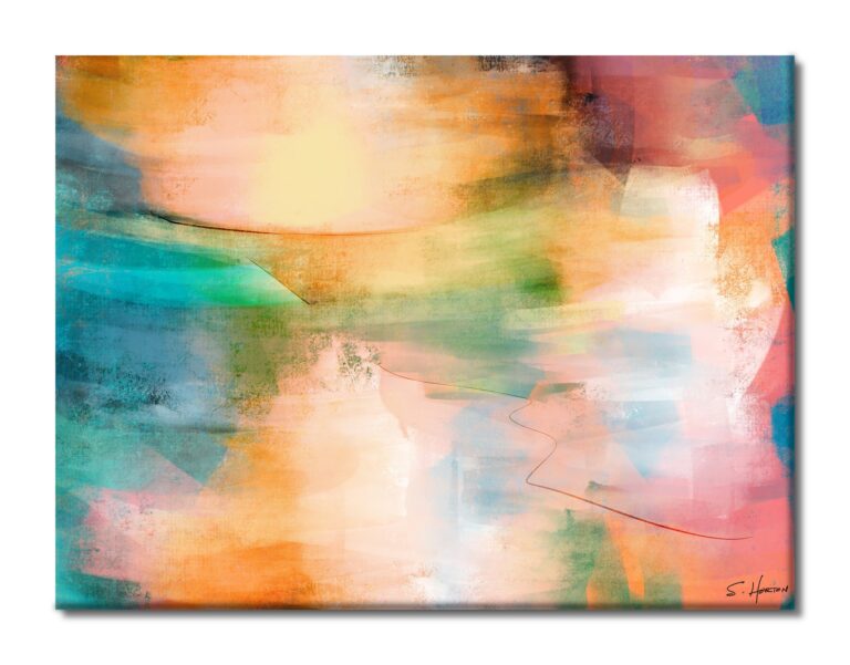A Way Through", Abstract, Digital Art, Giclée on Canvas with Signature, 30"x40", Limited Edition of 50