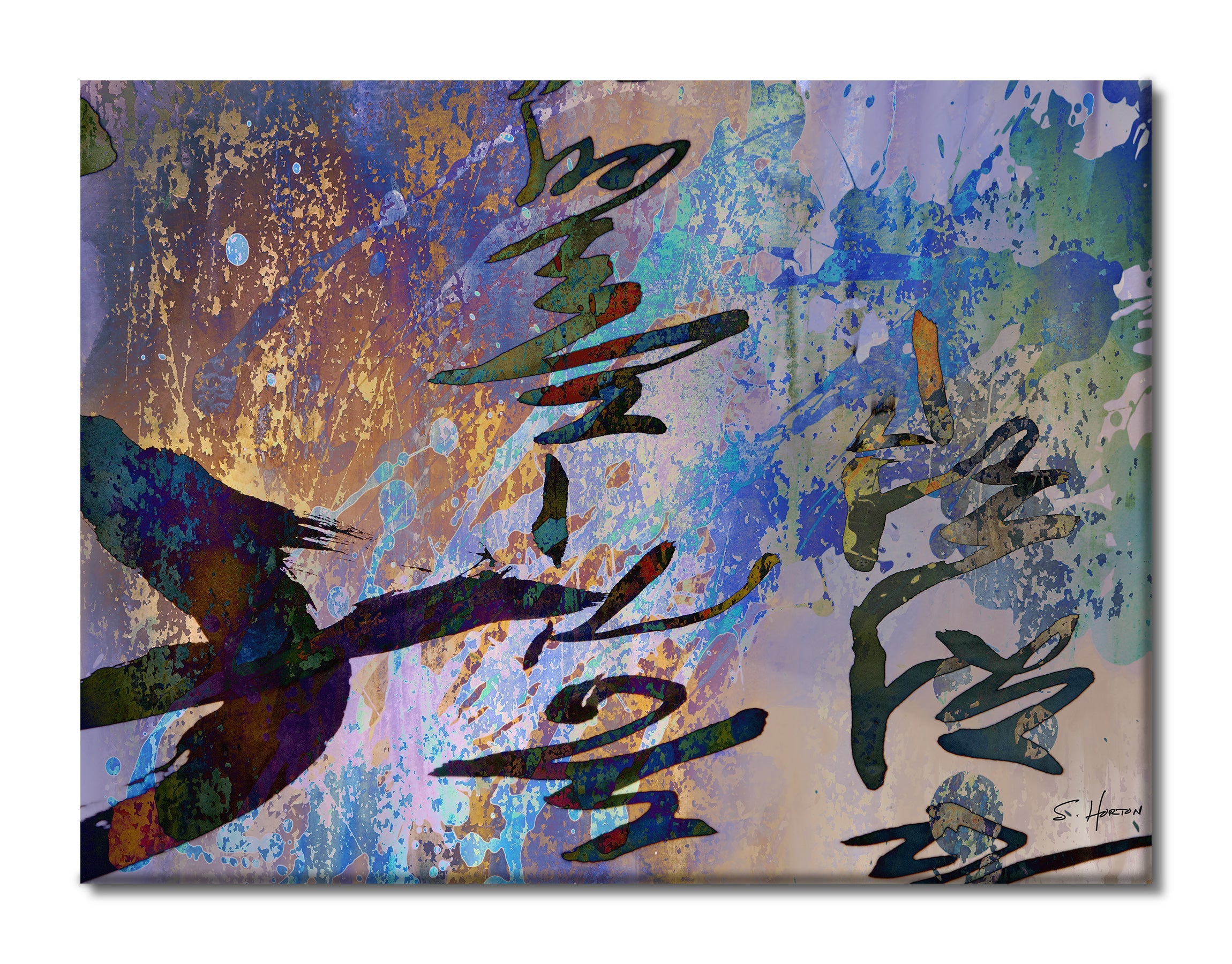 A Master Stroke", Abstracts, Digital Art, Giclée on Canvas with Signature, 30"x40", Limited Edition of 50