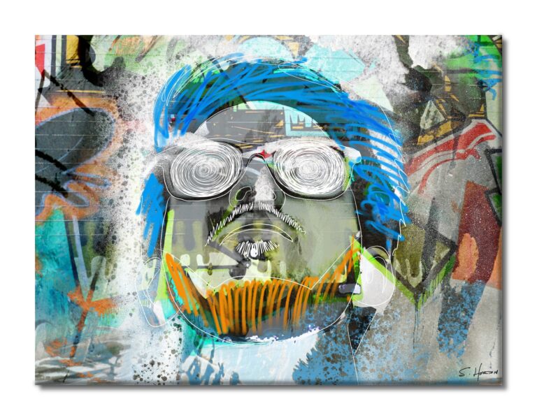 Star Man", Digital Art, Giclée on Canvas with Signature, 30"x40", Limited Edition of 50
