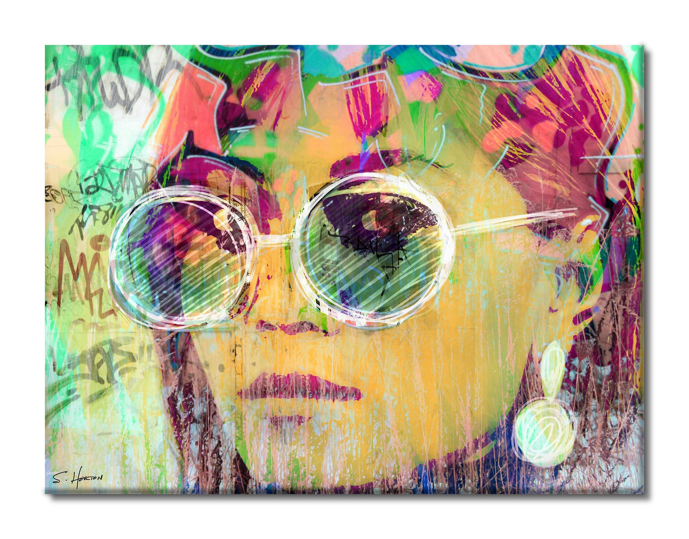 Life Through Her Eyes", She Vibes, Digital Art, Giclée on Canvas with Signature, 30"x40", Limited Edition of 50