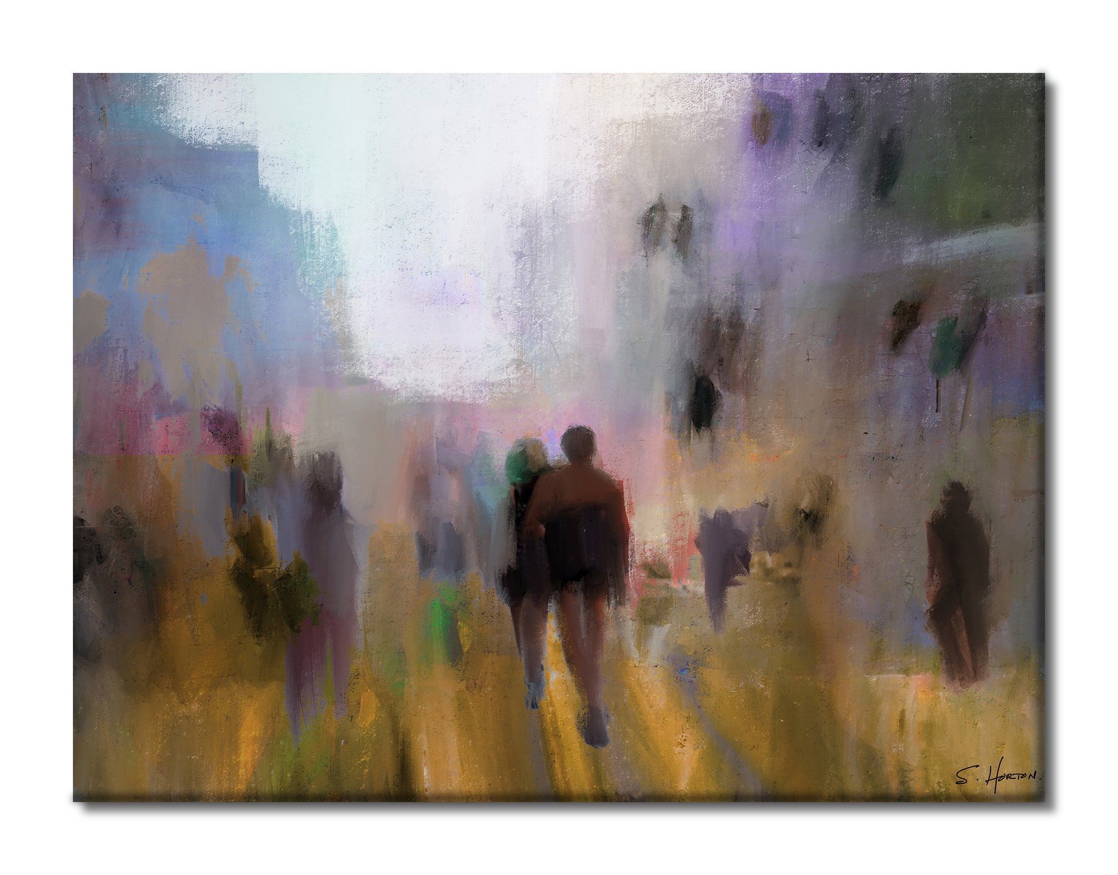 City Stroll", Digital Art, Giclée on Canvas with Signature, 30"x40", Limited Edition of 50