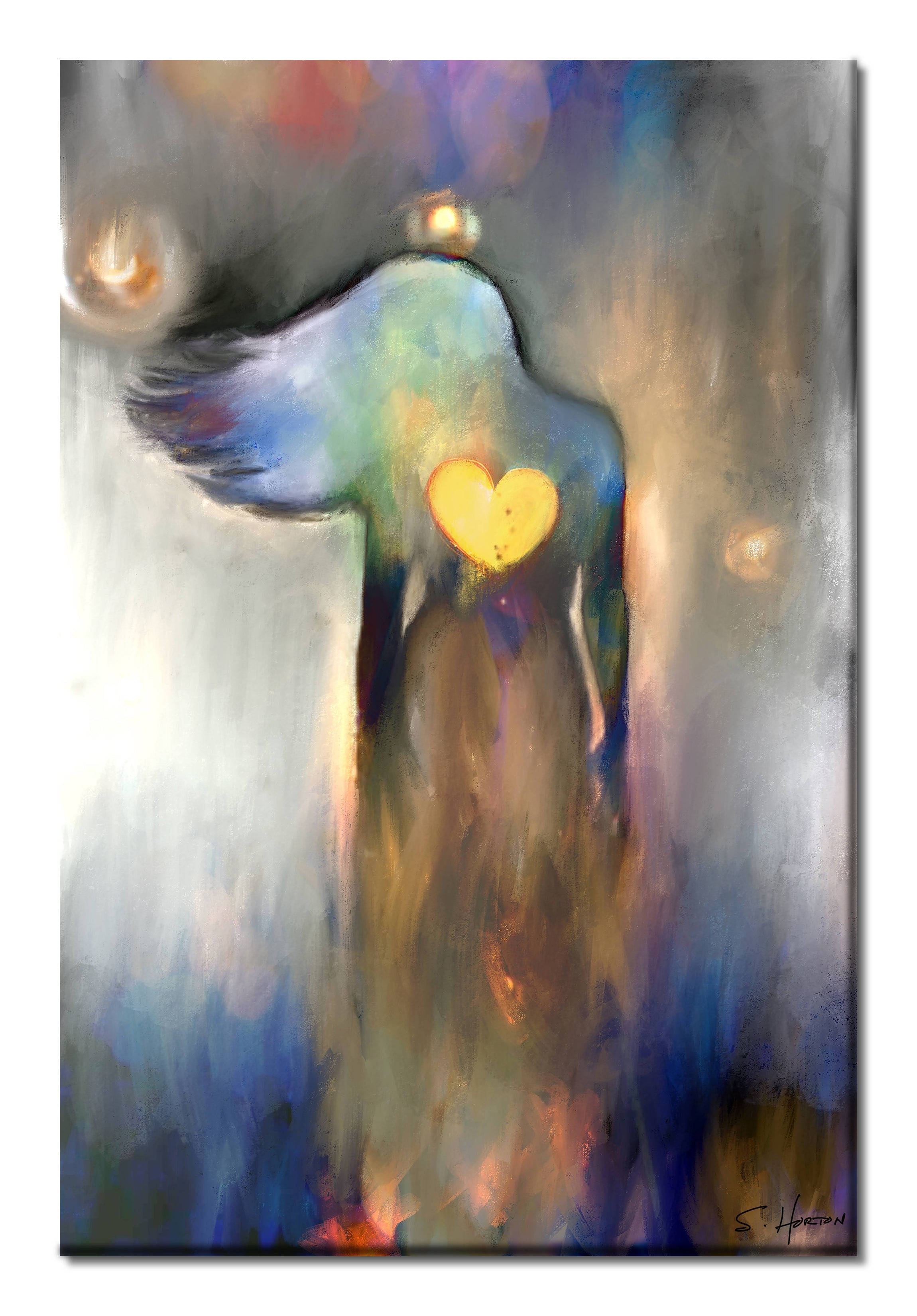 Heart on Fire", She Vibes, Digital Art, Giclée on Canvas with Signature, 24"x36" or 40"x60", Limited Edition of 50