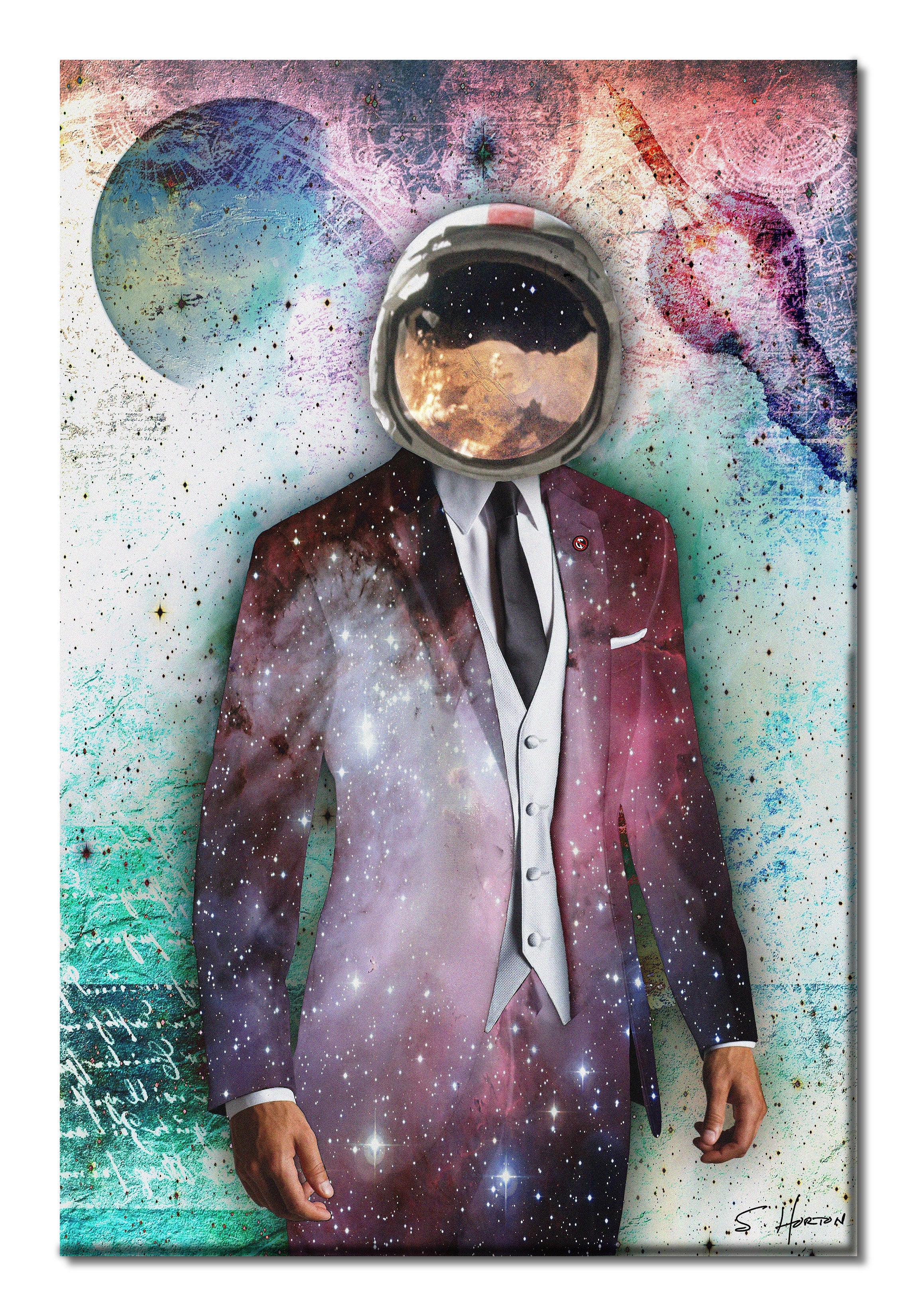 Space: The Final Emerging Market", Dreamcatchers, Surreal, Digital Art, Giclée on Canvas with Signature, 24"x36" or 40"x60", Limited Edition of 50