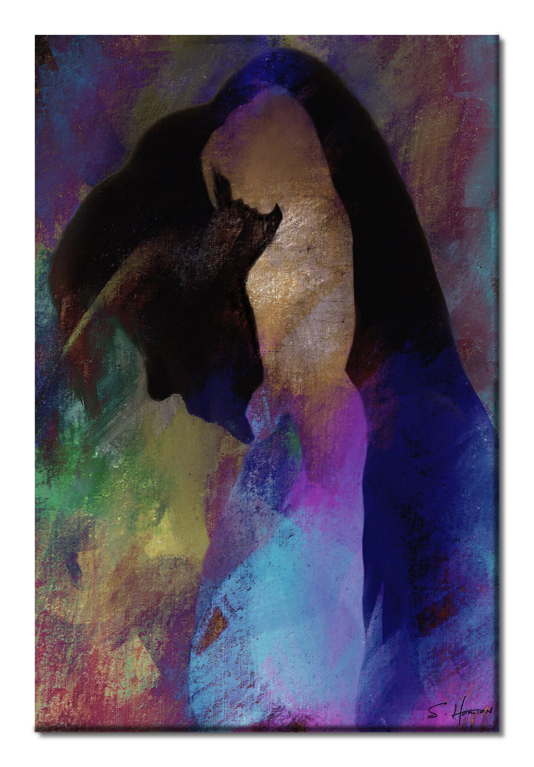 Solemn Wish", Digital Art, Giclée on Canvas with Signature, 24"x36" or 40"x60", Limited Edition of 50