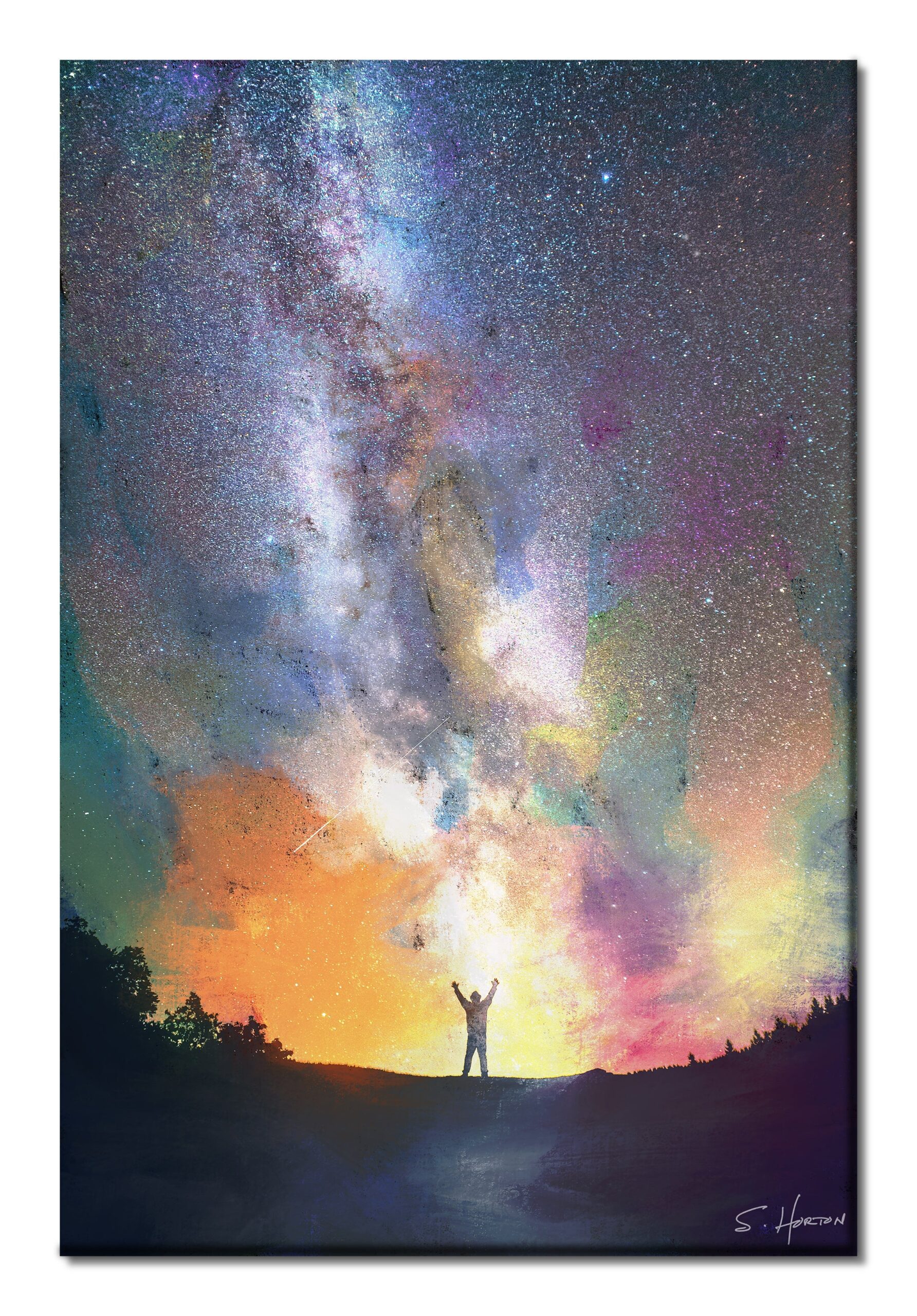 Reach For The Stars", Digital Art, Giclee on Canvas with Signature, 24"x36" or 40"x60", Limited Edition of 50