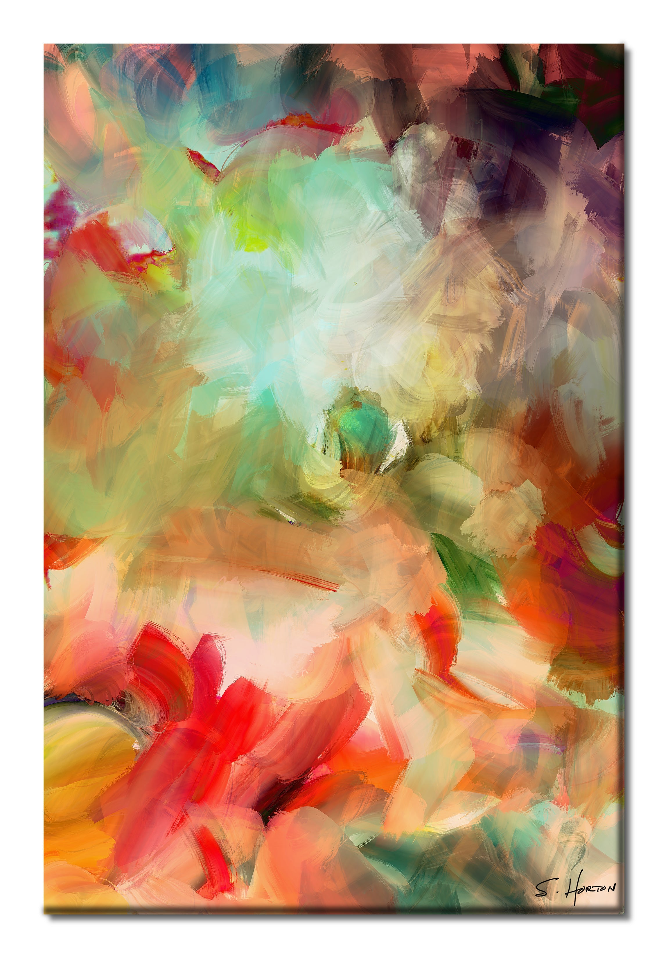 Bouquet In Bloom", Digital Art, Giclee on Canvas with Signature, 24"x36" or 40"x60", Limited Edition of 50