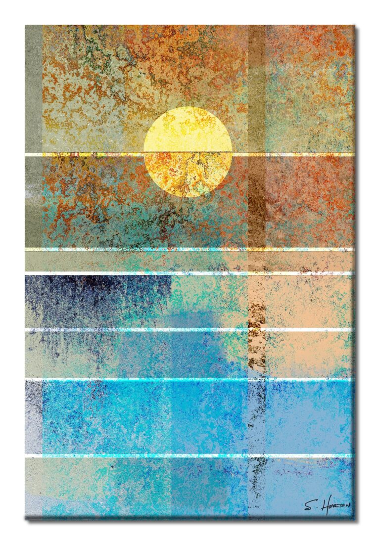 Golden Sunset", Digital Art, Giclee on Canvas with Signature, 24"x36" or 40"x60", Limited Edition of 50