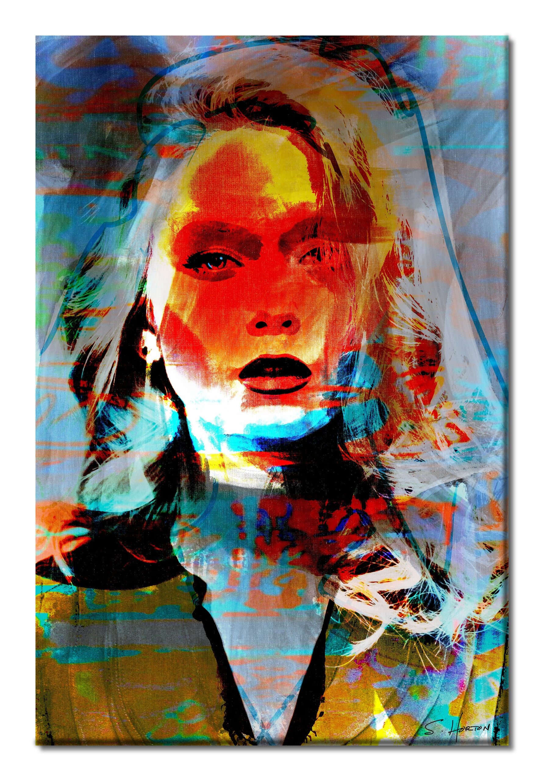 Color Me Red", She Vibes, Digital Art, Giclée on Canvas with Signature, 24"x36" or 40"x60", Limited Edition of 50