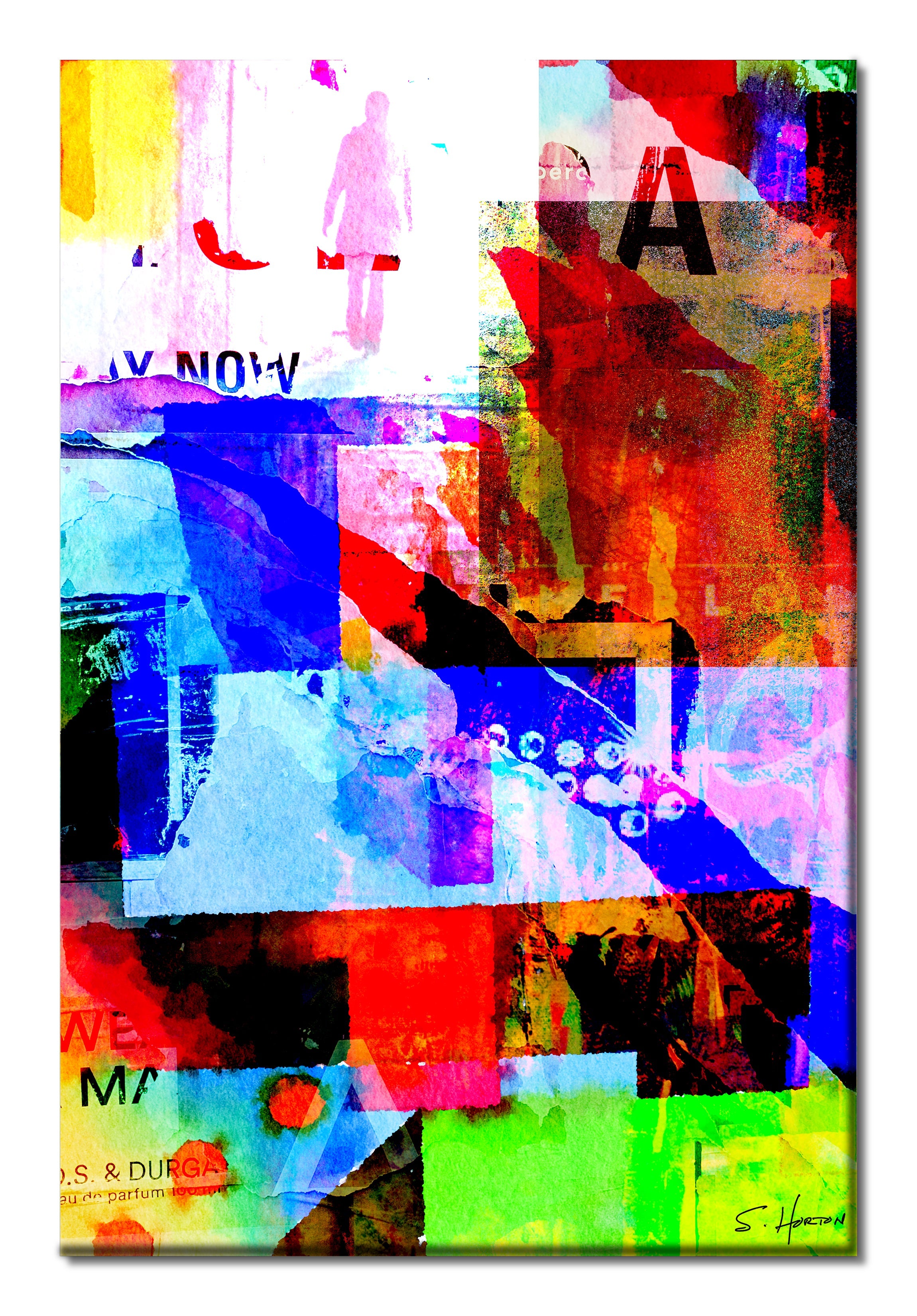 Bright Lights, Big City", Abstract, Digital Art, Giclée on Canvas with Signature, 24"x36" or 40"x60", Limited Edition of 50