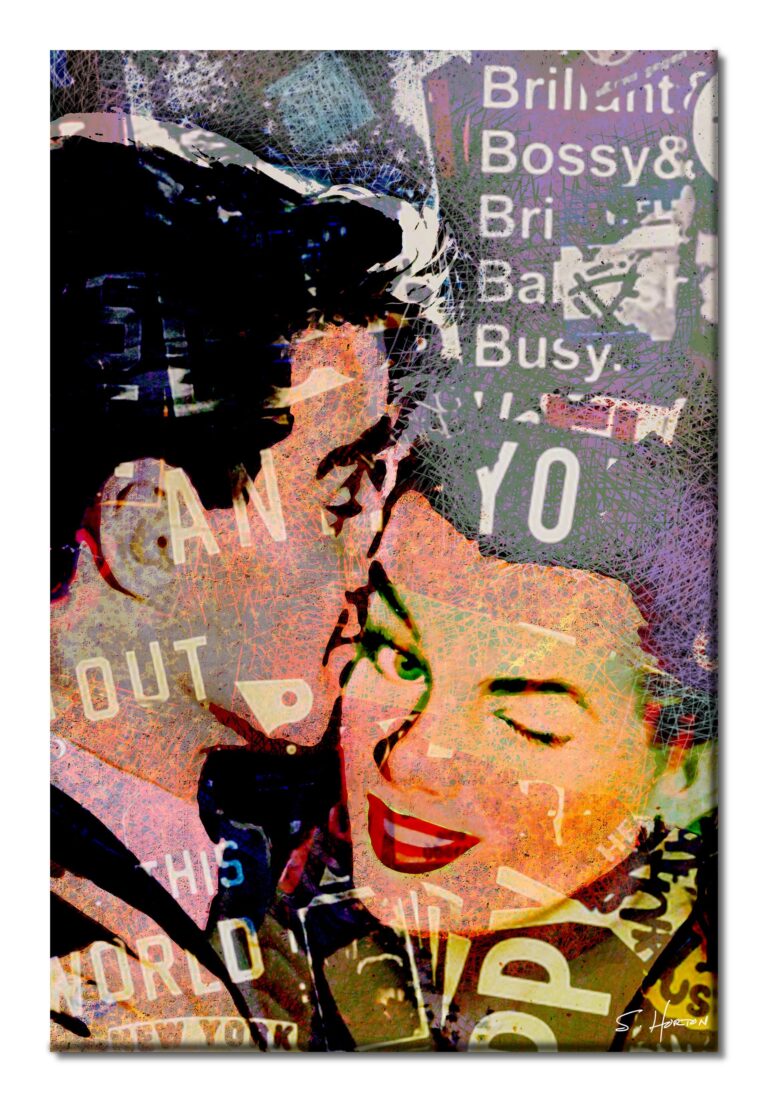 Wink" 003, Neon Love Series, Digital Art, Giclée on Canvas with Signature, 24"x36" or 40"x60", Limited Edition of 50