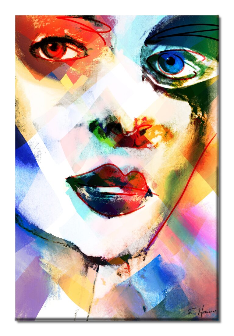 Ziggy Stardust", Digital Art, Giclée on Canvas with Signature, 24"x36" or 40"x60", Limited Edition of 50