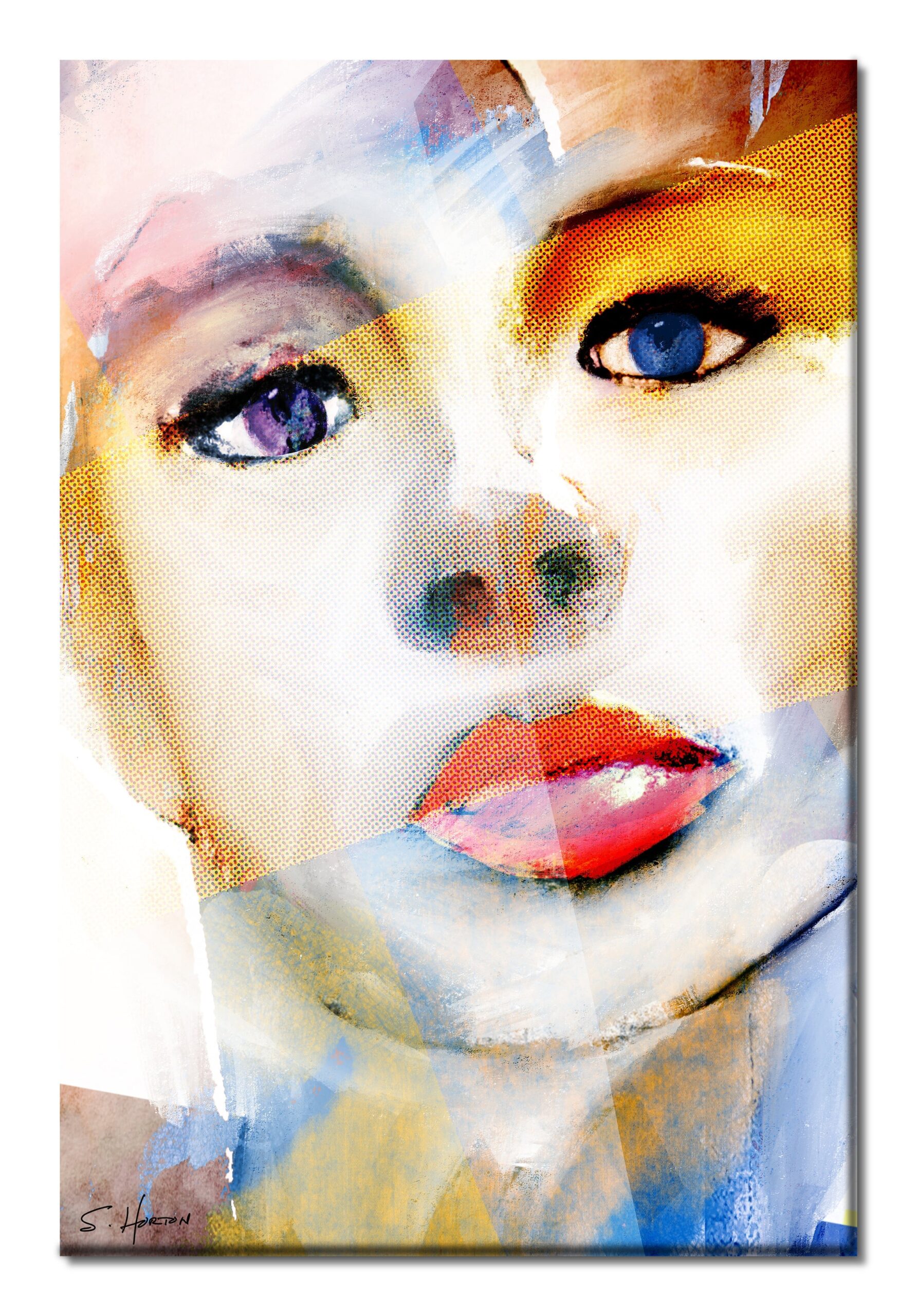 Uncomfortable Silences", She Vibes, Digital Art, Giclée on Canvas with Signature, 24"x36" or 40"x60", Limited Edition of 50