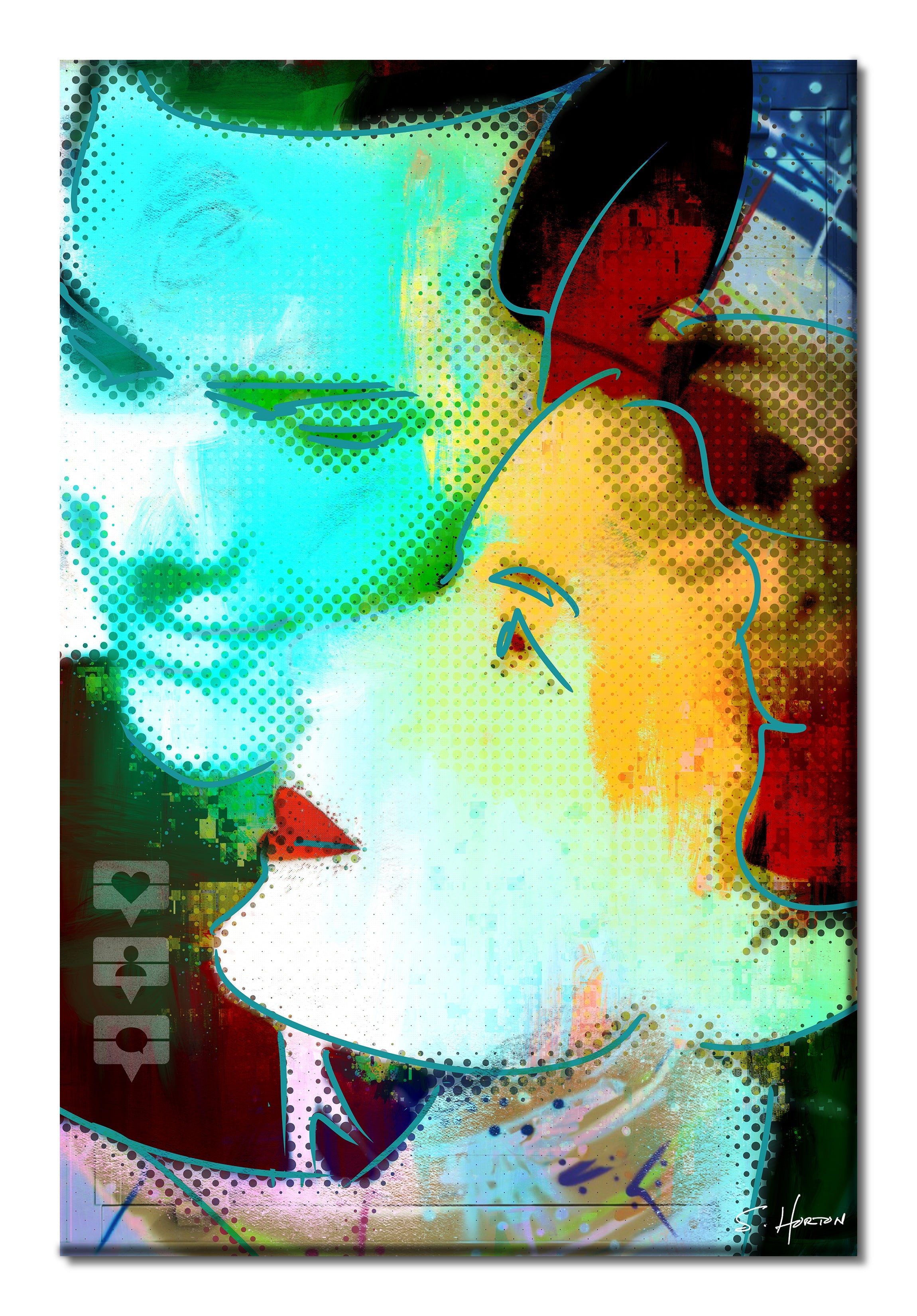 When Will I See You Again?", Neon Love Series, Digital Art, Giclée on Canvas with Signature, 24"x36" or 40"x60", Limited Edition of 50