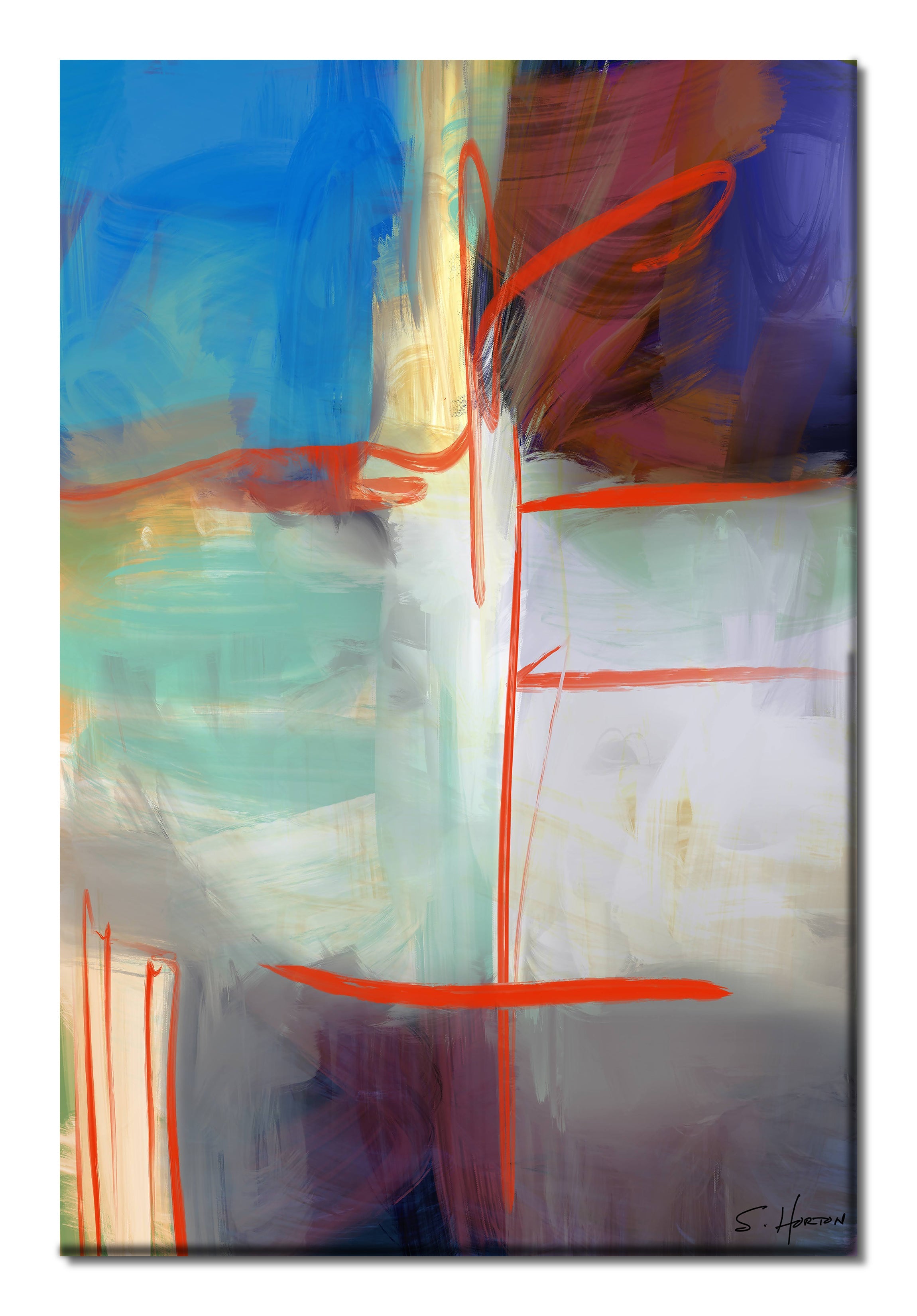 Subdivisions", Abstract, Digital Art, Giclee on Canvas with Signature, 24"x36" or 40"x60", Limited Edition of 50