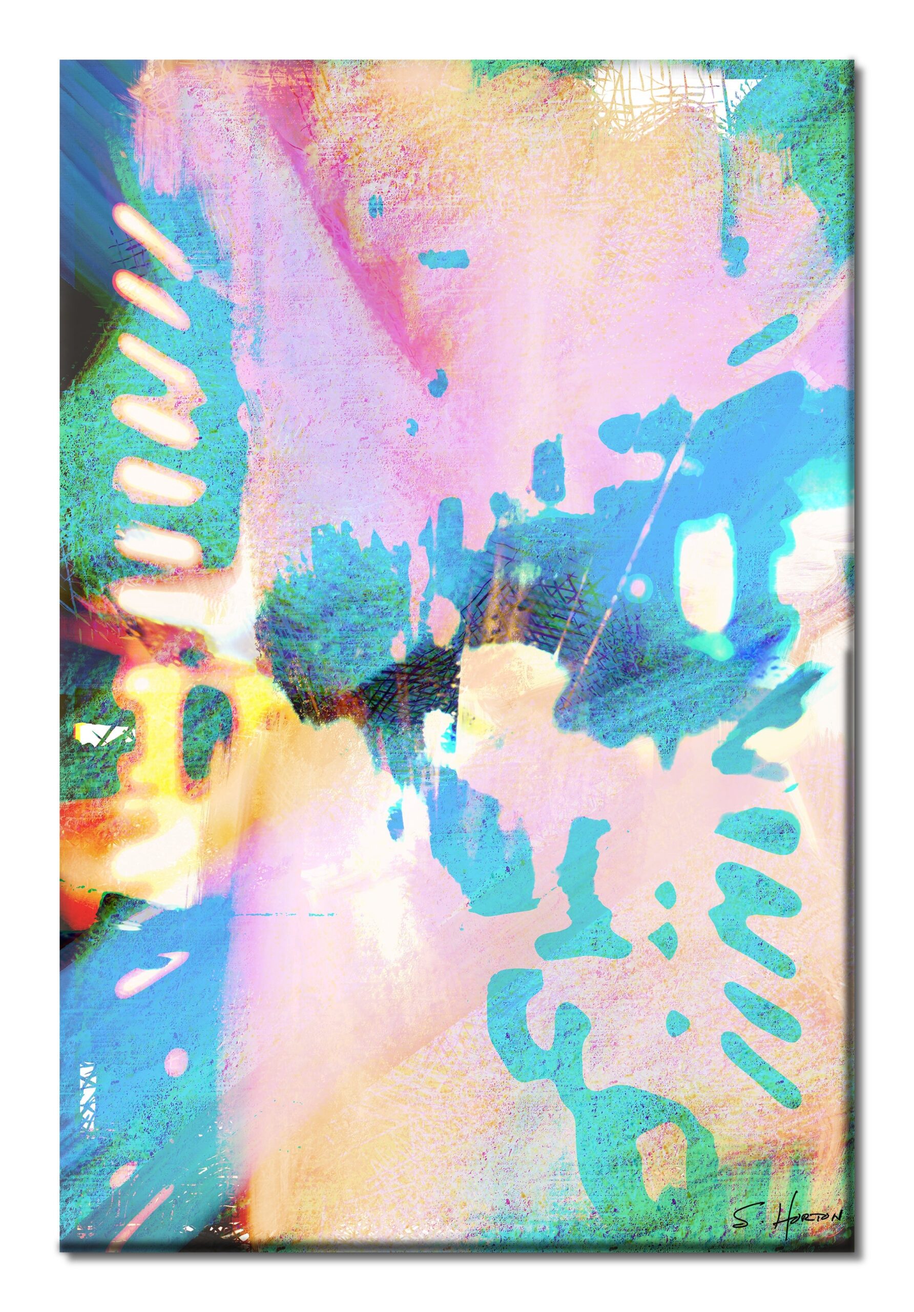 City Centric" 004, Abstract, Digital Art, Giclée on Canvas with Signature, 24"x36" or 40"x60", Limited Edition of 50