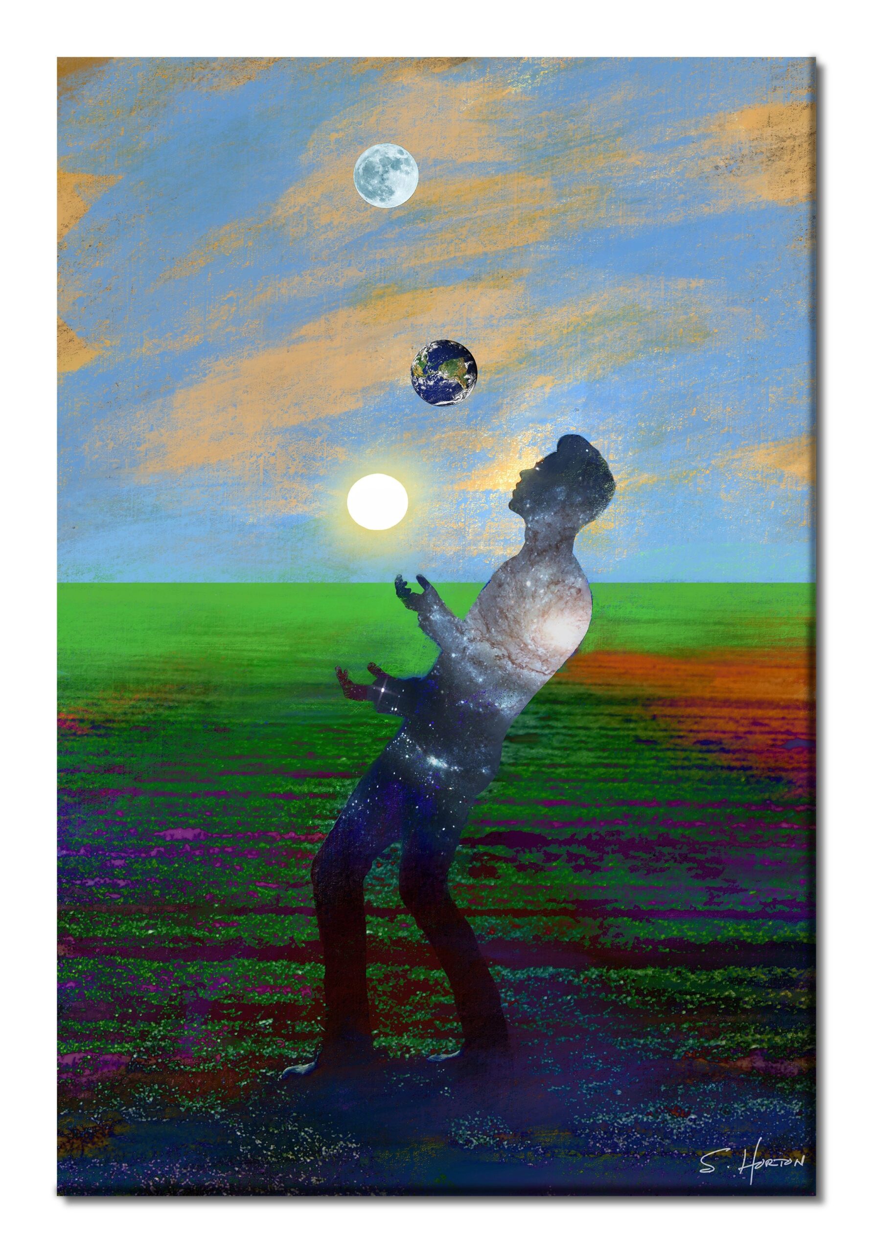 It's A Lot to Juggle", Dreamcatchers, Surreal, Digital Art, Giclée on Canvas with Signature, 24"x36" or 40"x60", Limited Edition of 50