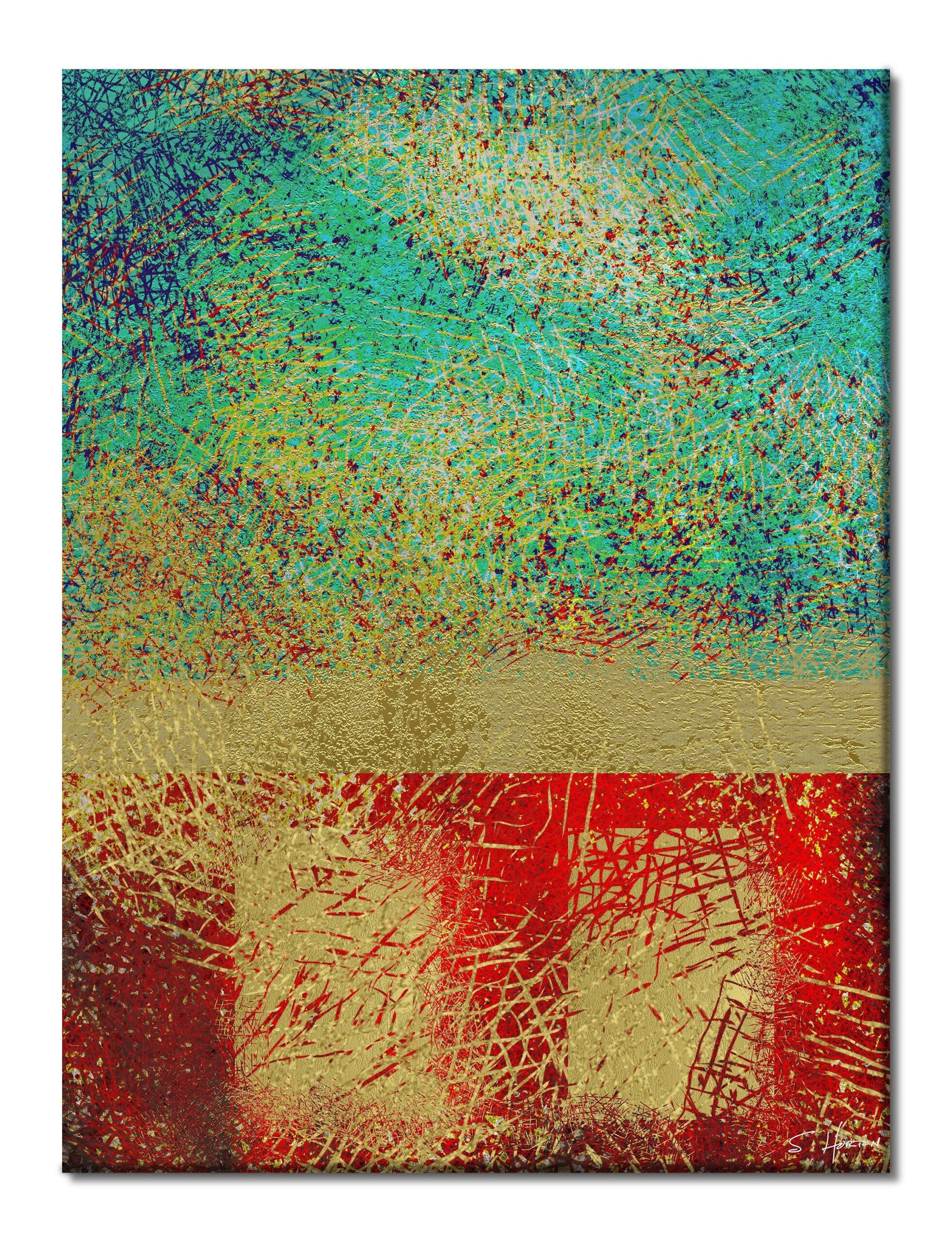 The Golden Rule", Abstracts, Digital Art, Giclée on Canvas with Signature, 30"x40", Limited Edition of 50