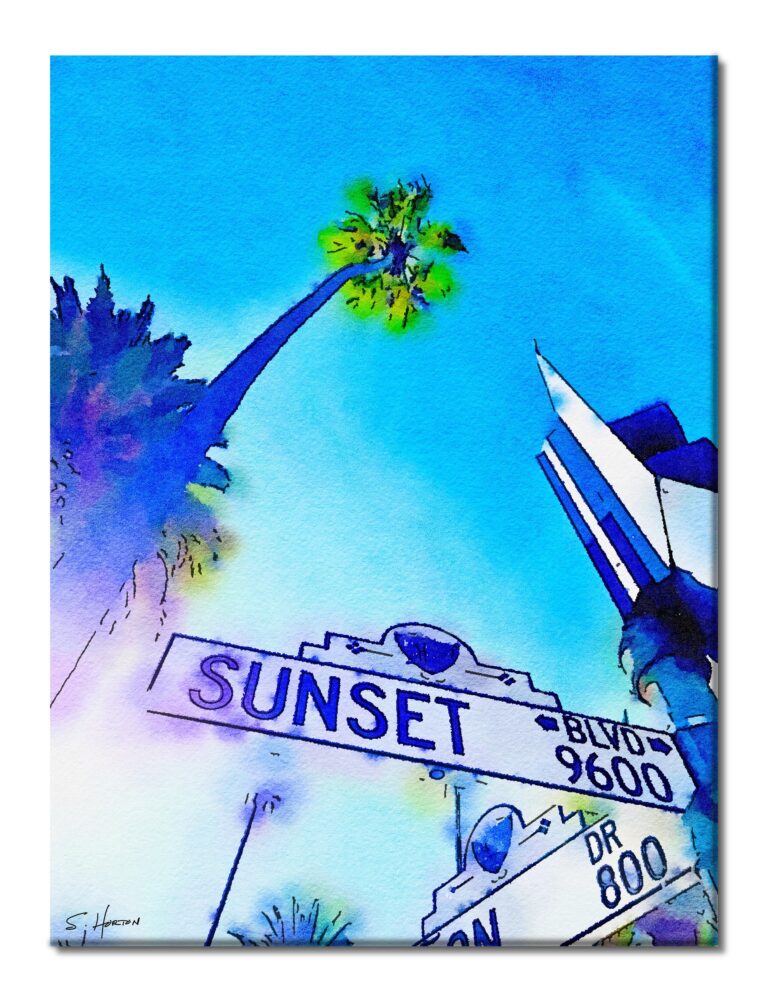 Sunrise Over Sunset", Digital Art, Giclée on Canvas with Signature, 30"x40", Limited Edition of 50