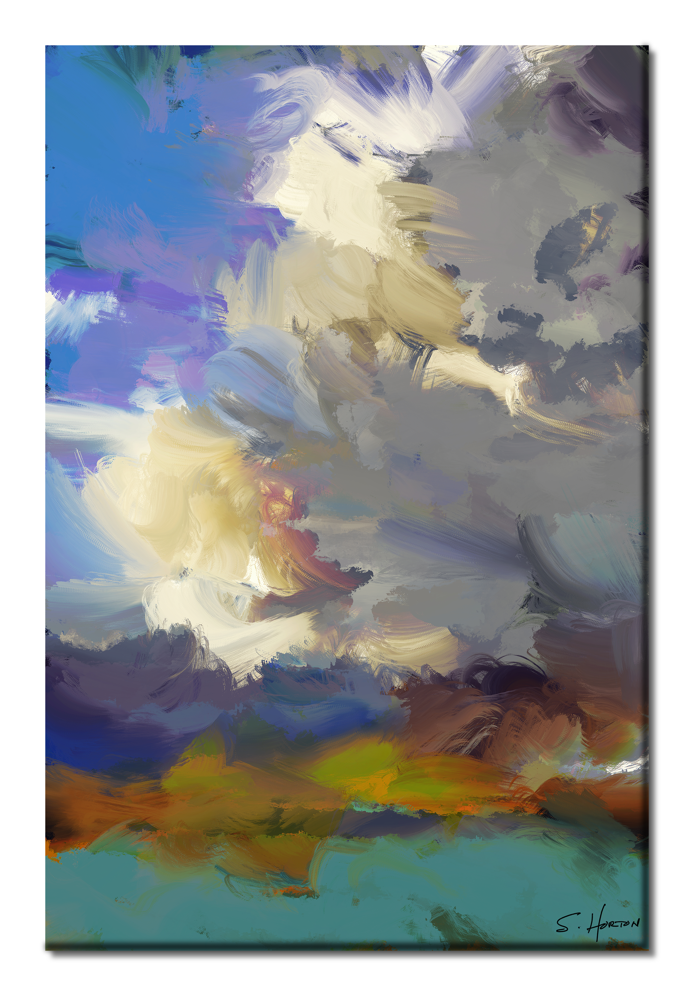 Stormy Weather", Digital Art, Giclee on Canvas with Signature, 24"x36" or 40"x60", Limited Edition of 50