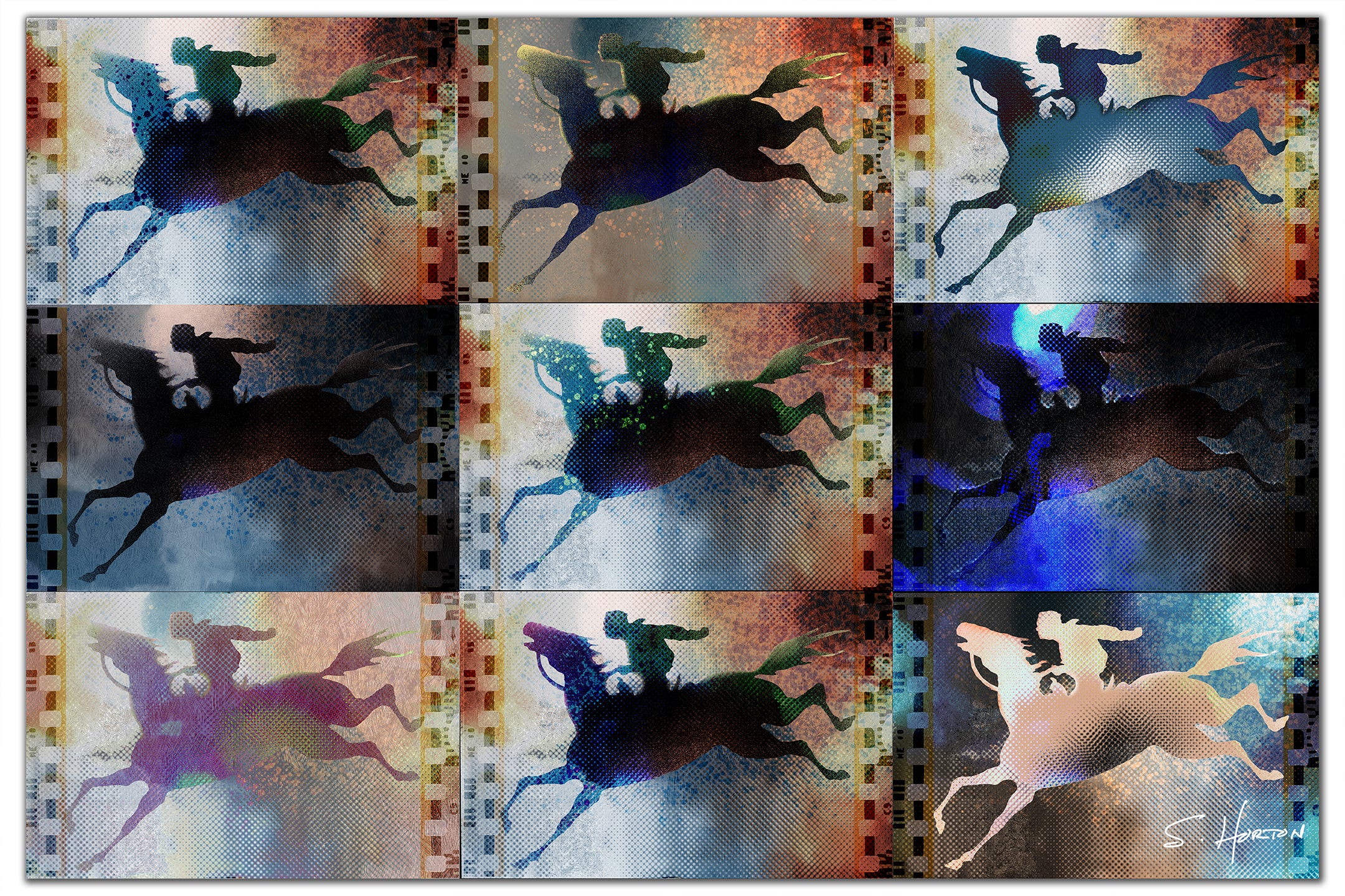 Riders on the Storm", Digital Art, Giclée on Canvas with Signature, 24"x36" or 40"x60", Limited Edition of 50