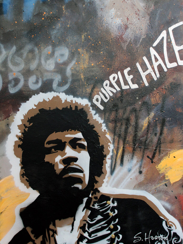 Purple Haze", 36"w x 48"h, Mixed Media on Board