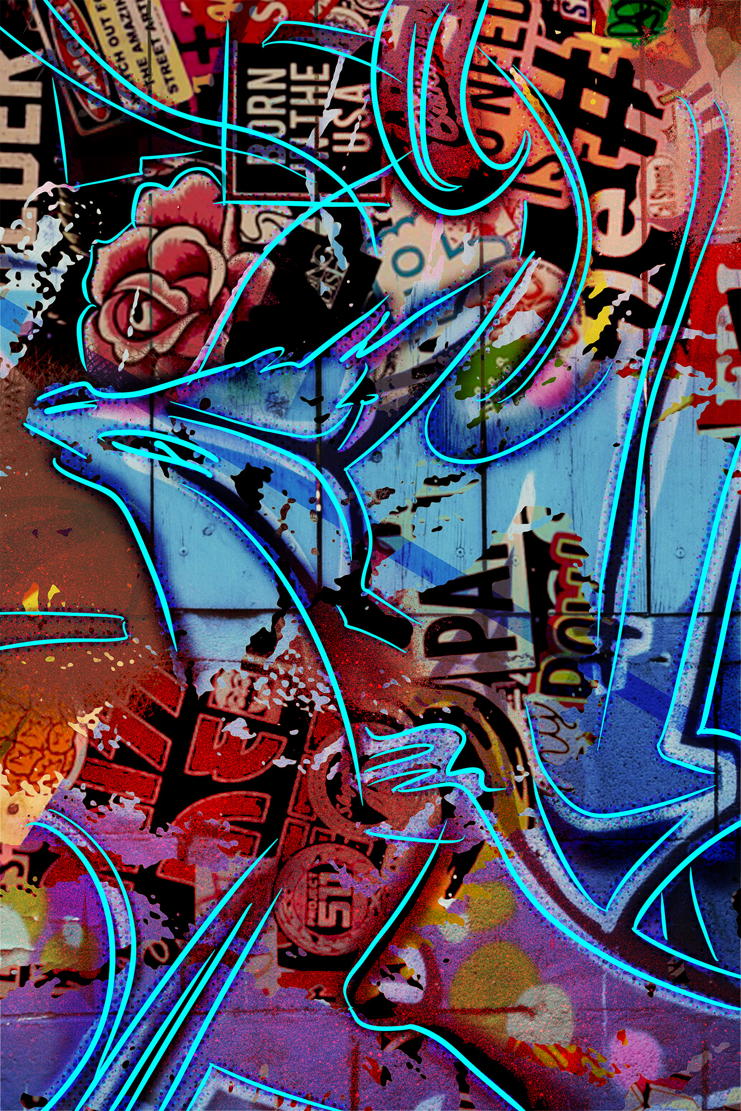 Dragon from the Neon Impreesions series