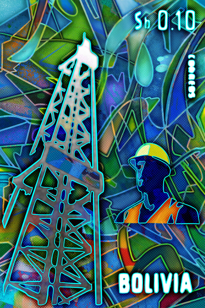 Oil Rig from the Neon Impressions series